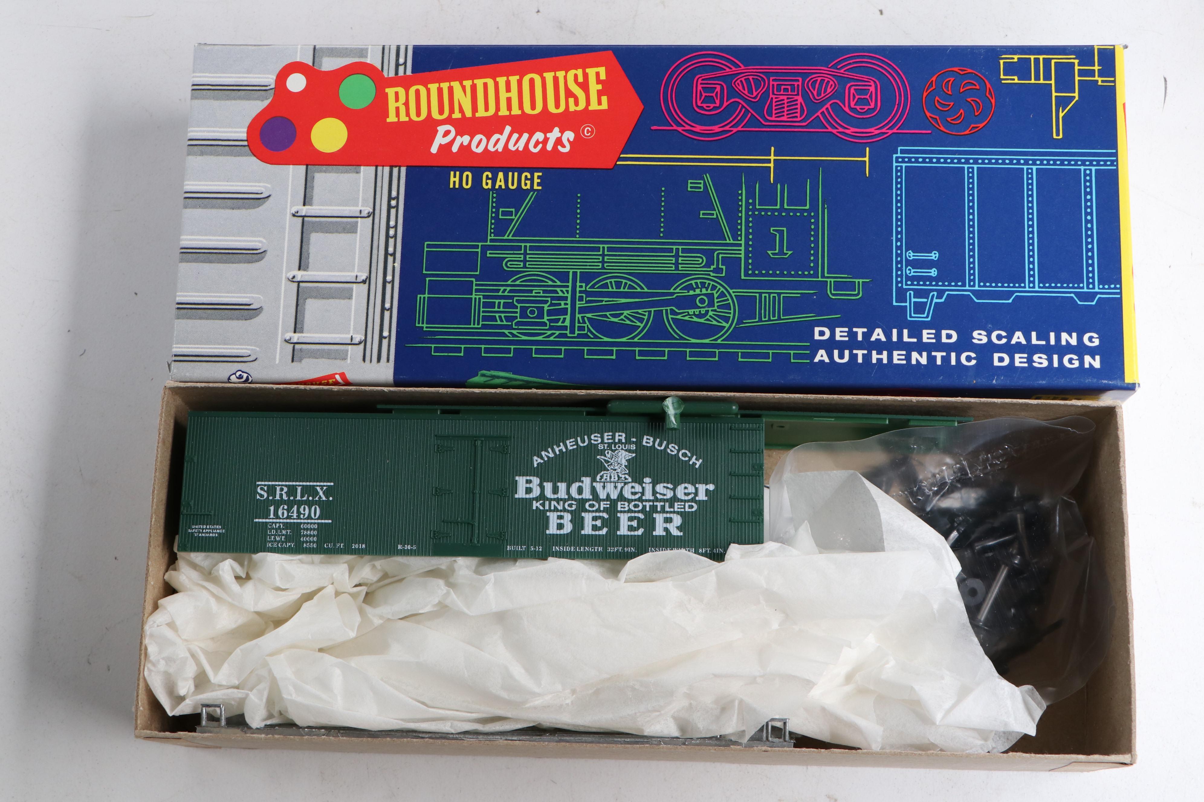 Model Power Southern Locomotives with Budweiser Reefer Car and Other Boxcars