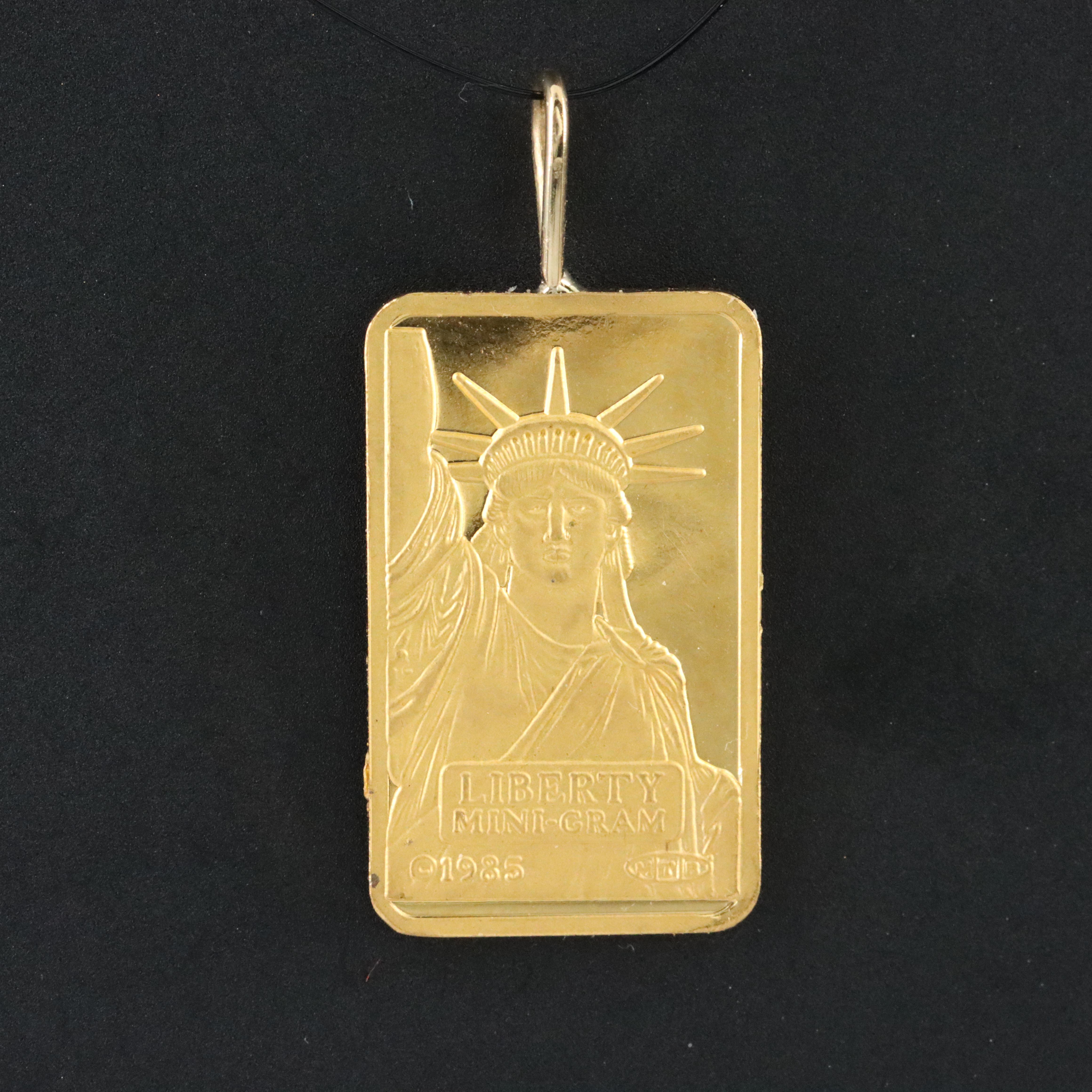 24K Ingot Pendant