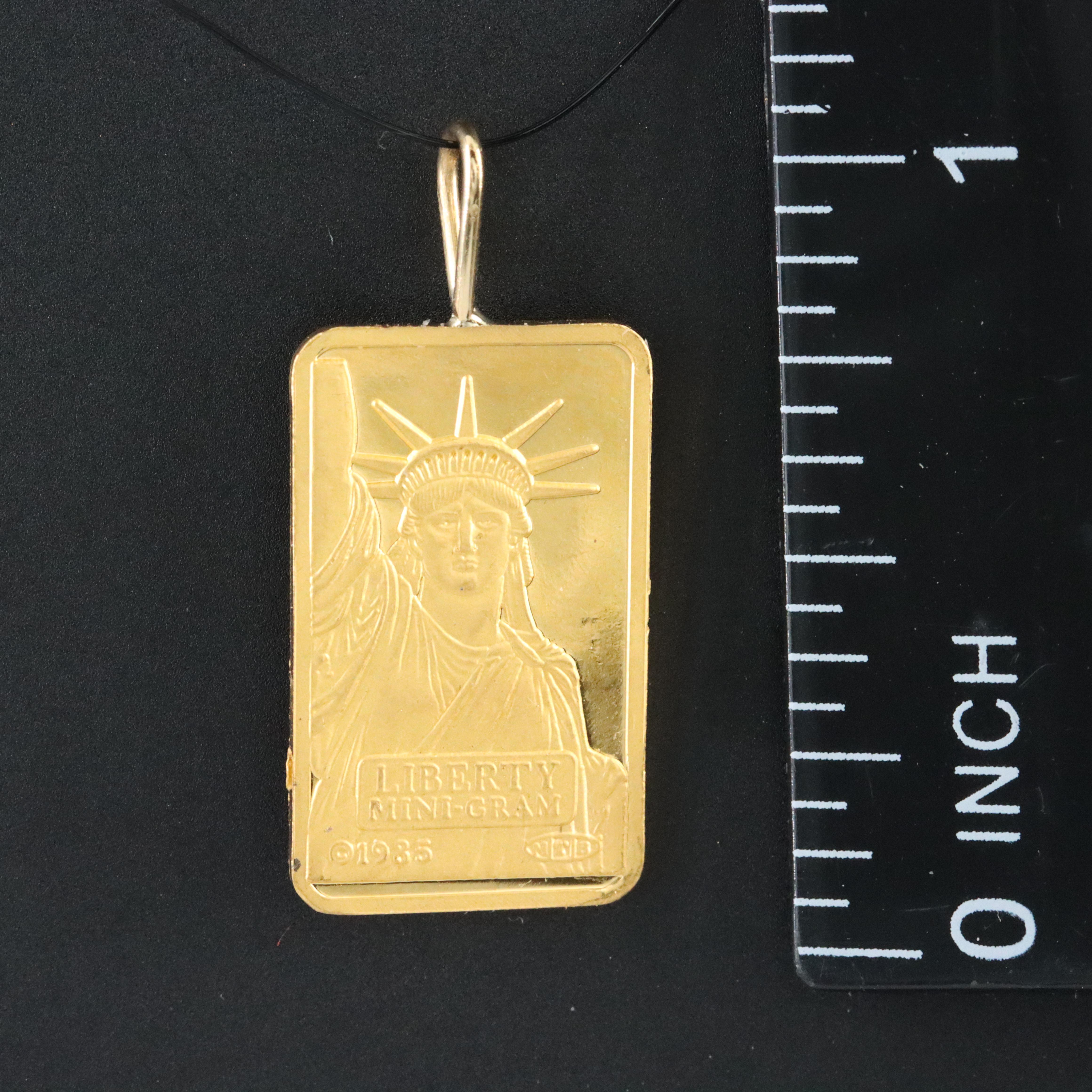 24K Ingot Pendant