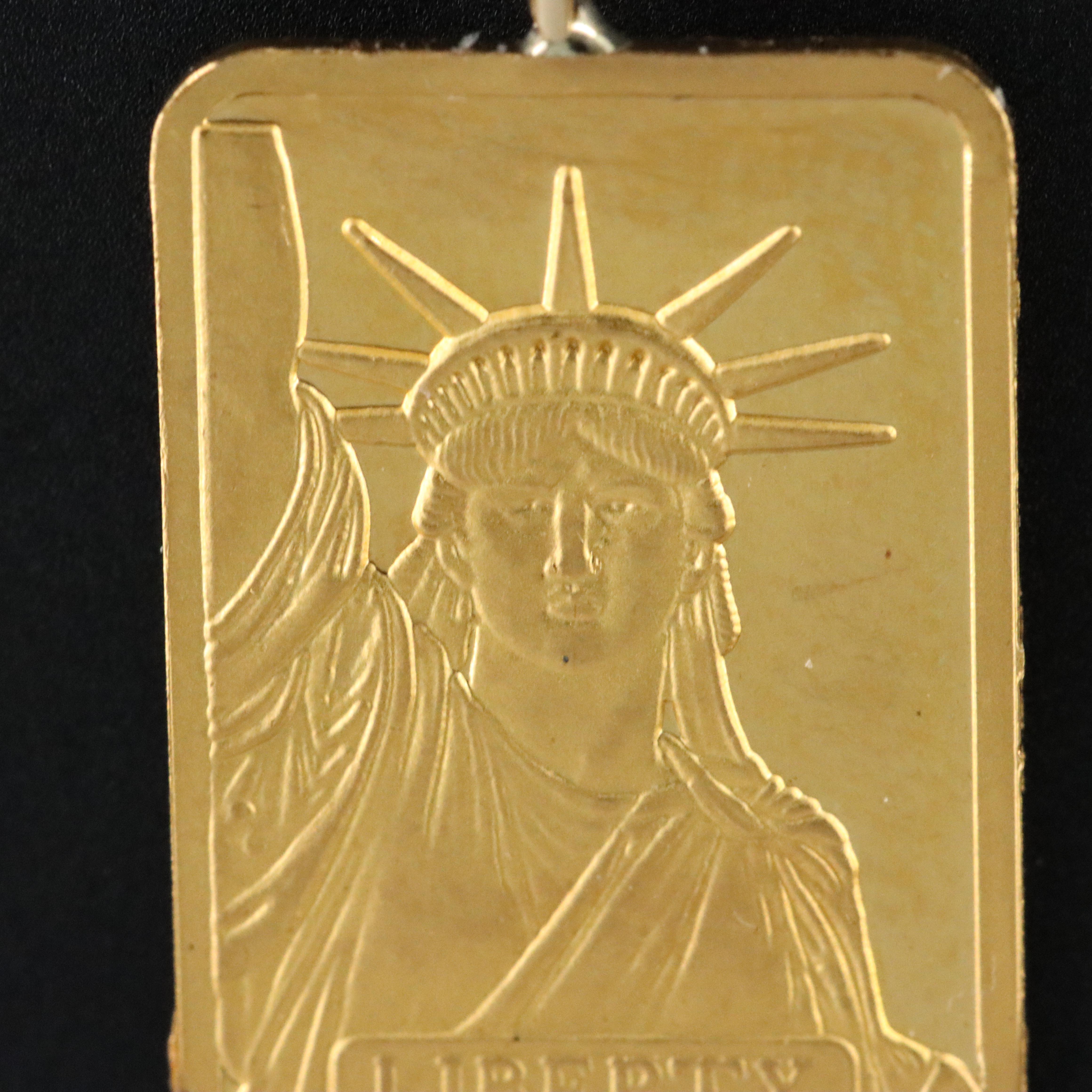 24K Ingot Pendant