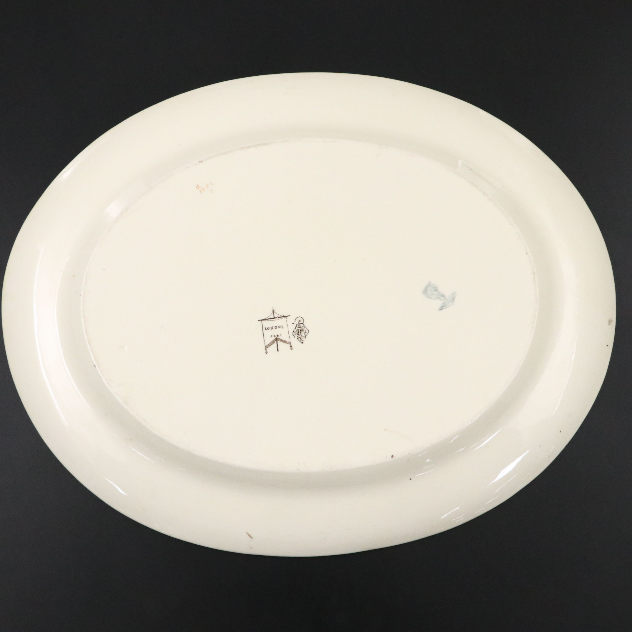 Powell, Bishop & Stonier English Aesthetic Movement "London"  Ironstone Platter