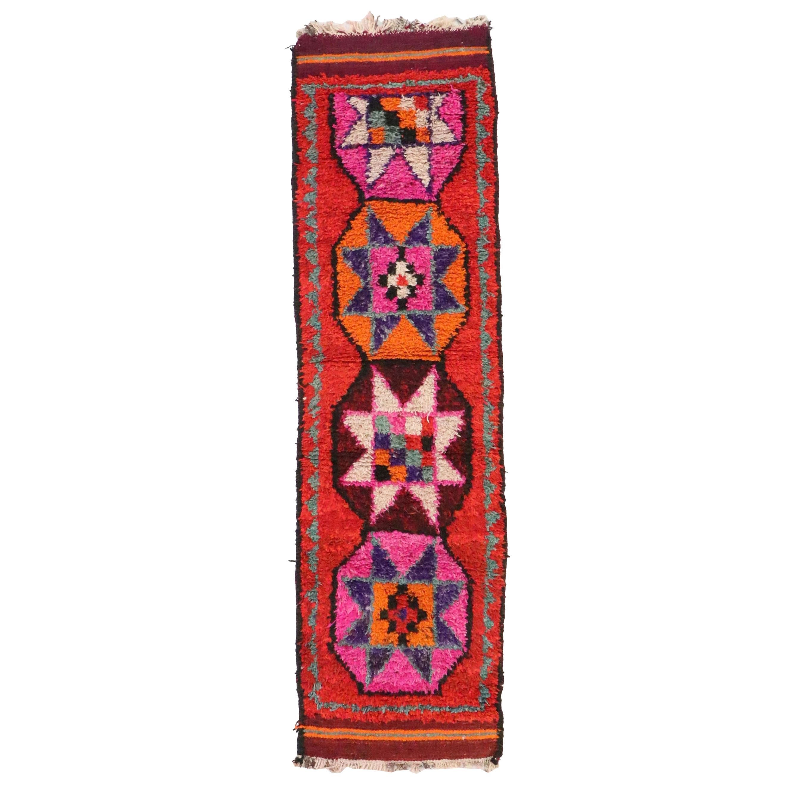 2'9 x 10' Hand-Knotted Turkish Village Carpet Runner Long Rug