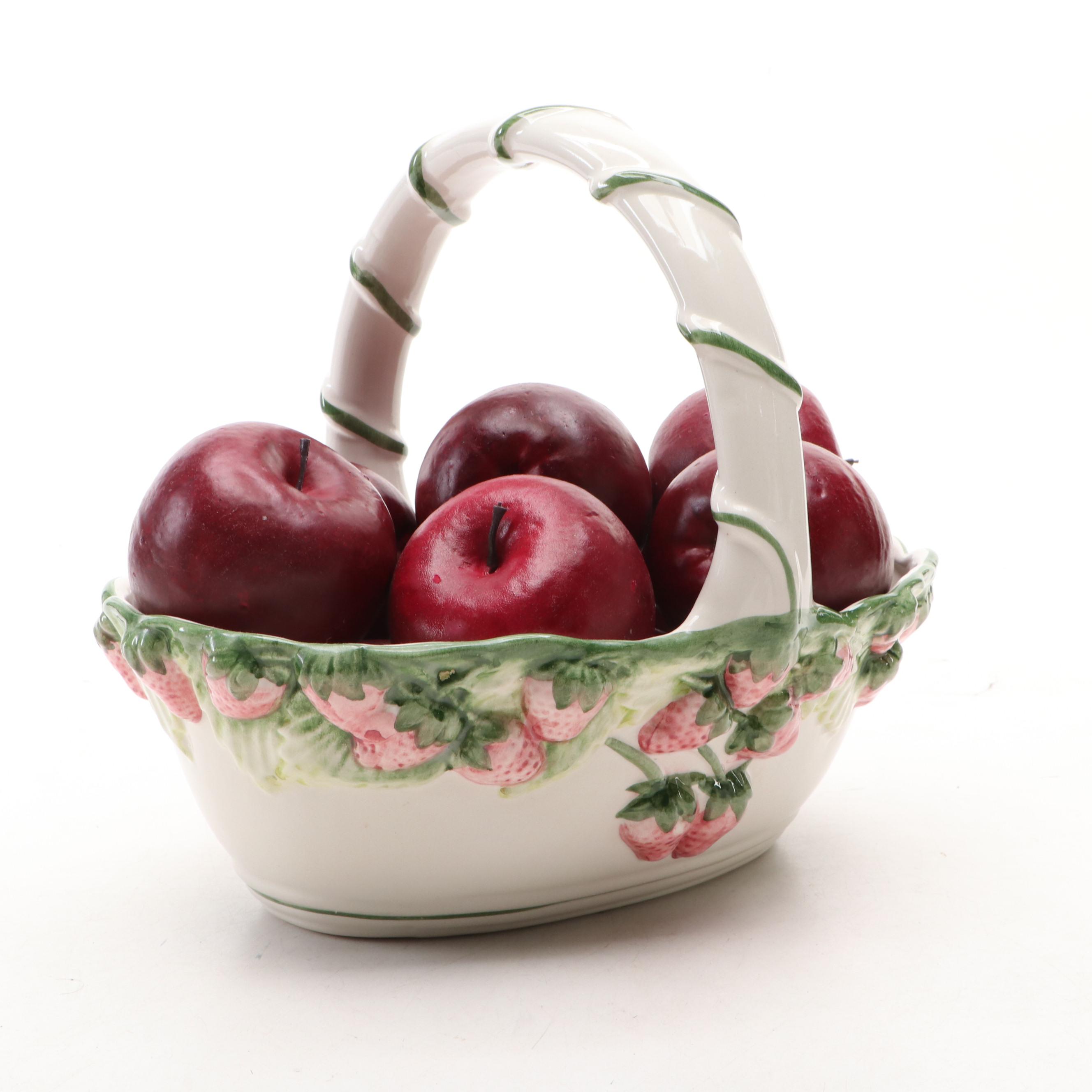 Make the Season Bright Ceramic Teapot and Cup with More Table Accessories