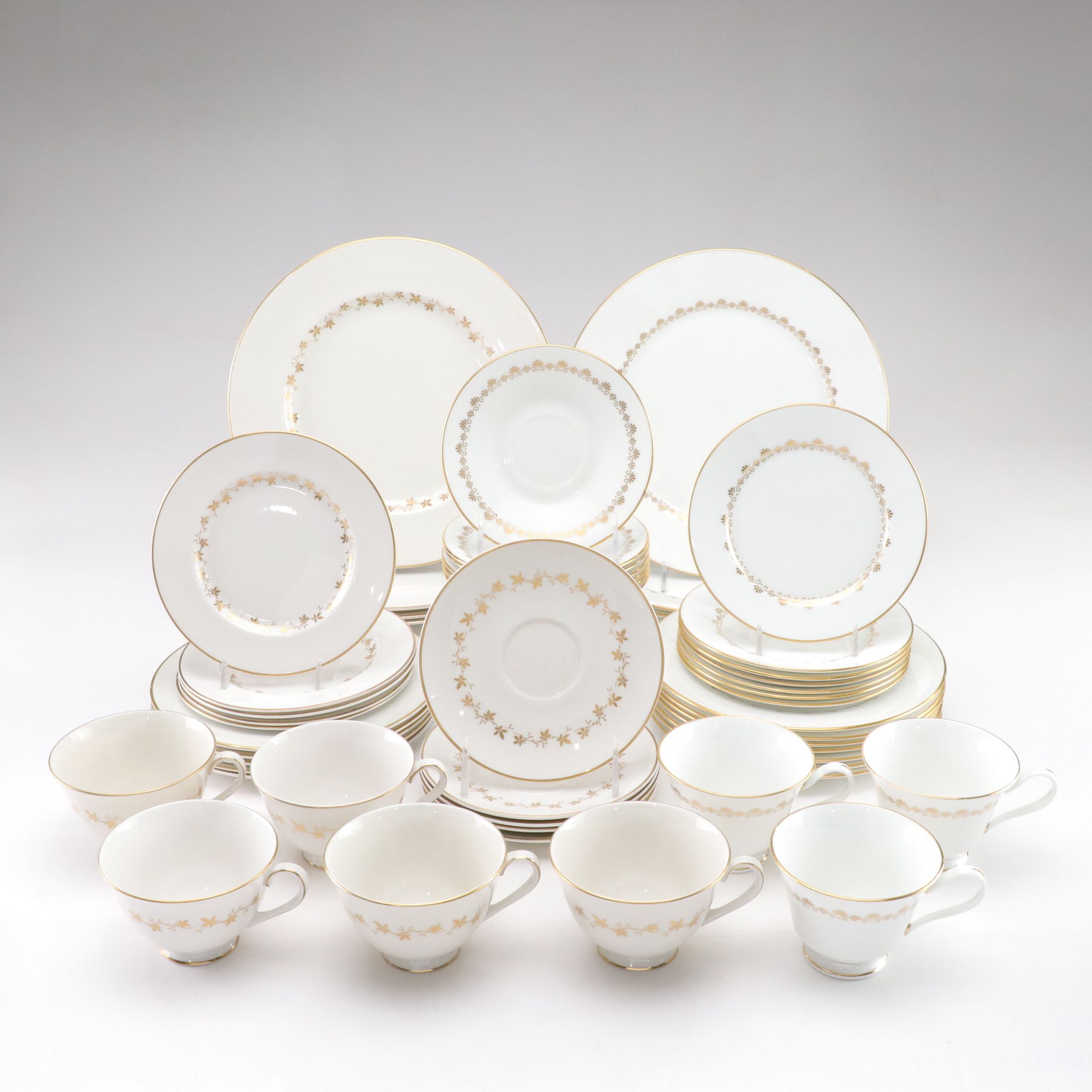 Royal Doulton "Citadel" & Oxford "Milburne" Gilt-Painted Dinnerware