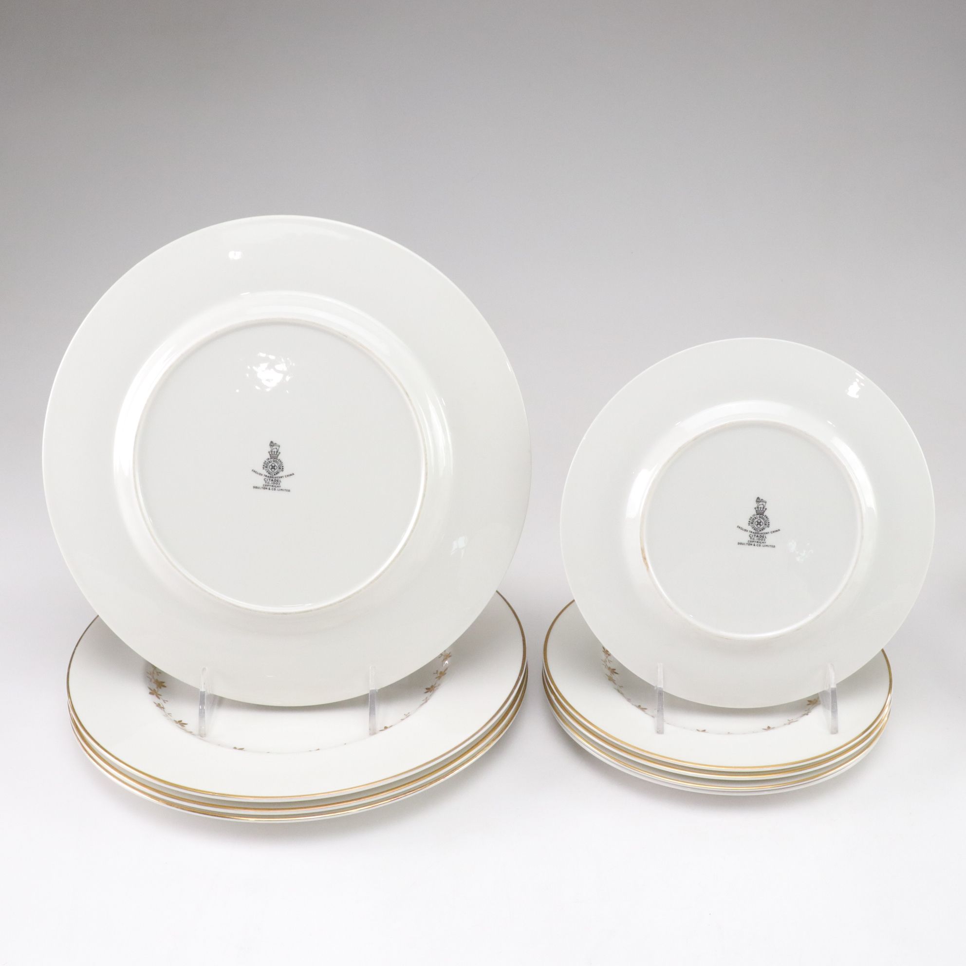 Royal Doulton "Citadel" & Oxford "Milburne" Gilt-Painted Dinnerware