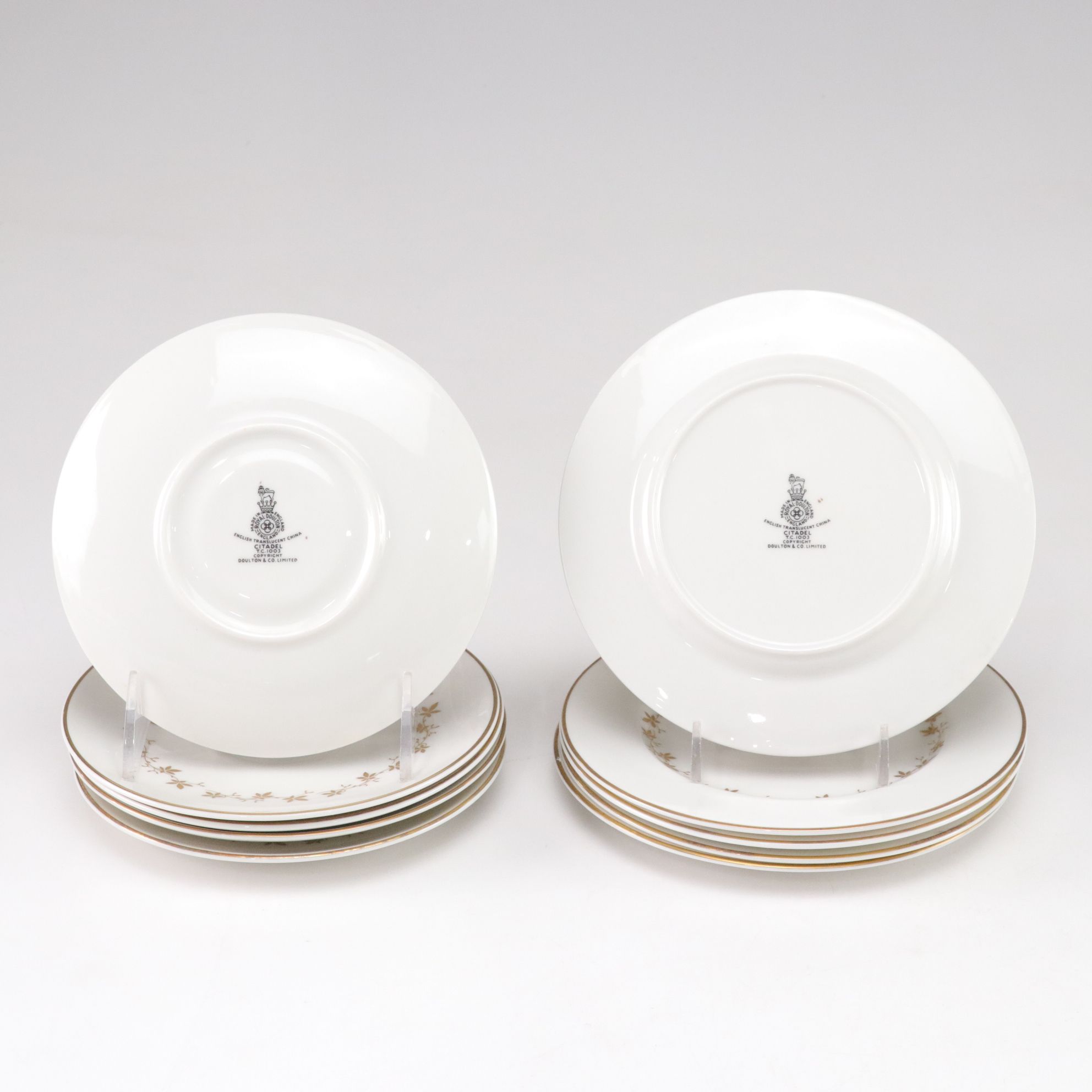 Royal Doulton "Citadel" & Oxford "Milburne" Gilt-Painted Dinnerware