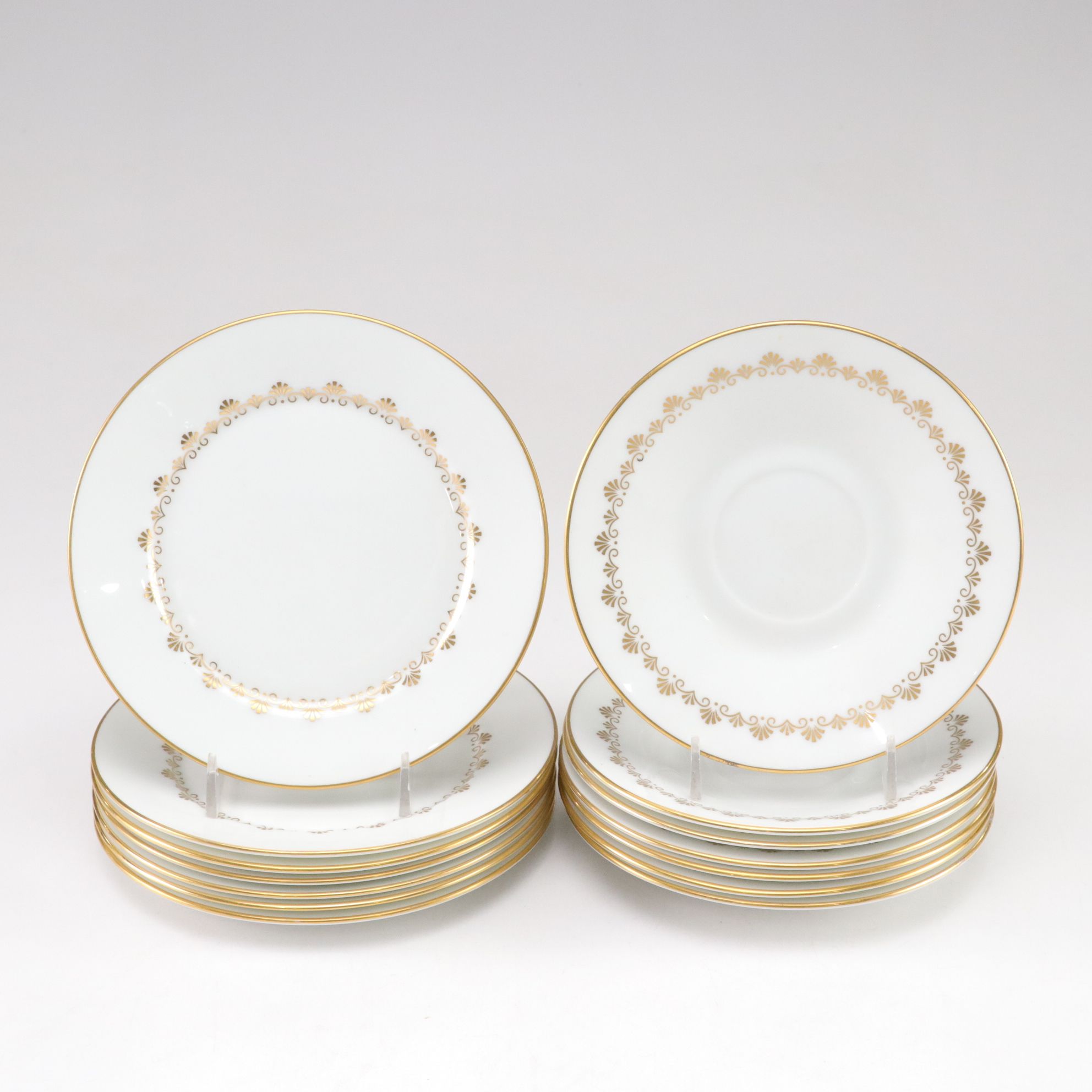 Royal Doulton "Citadel" & Oxford "Milburne" Gilt-Painted Dinnerware