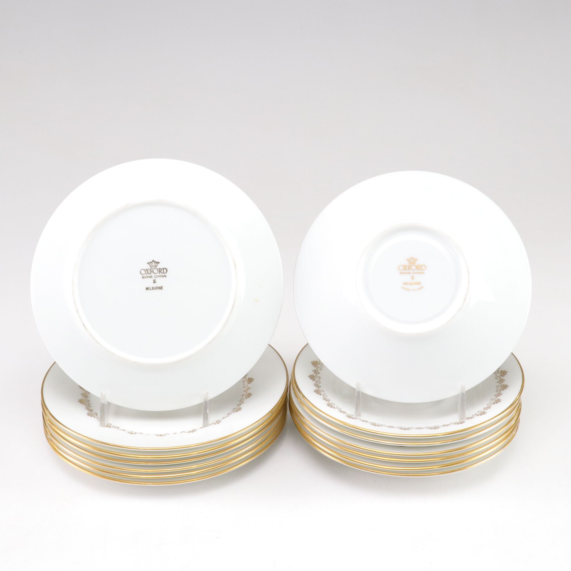 Royal Doulton "Citadel" & Oxford "Milburne" Gilt-Painted Dinnerware
