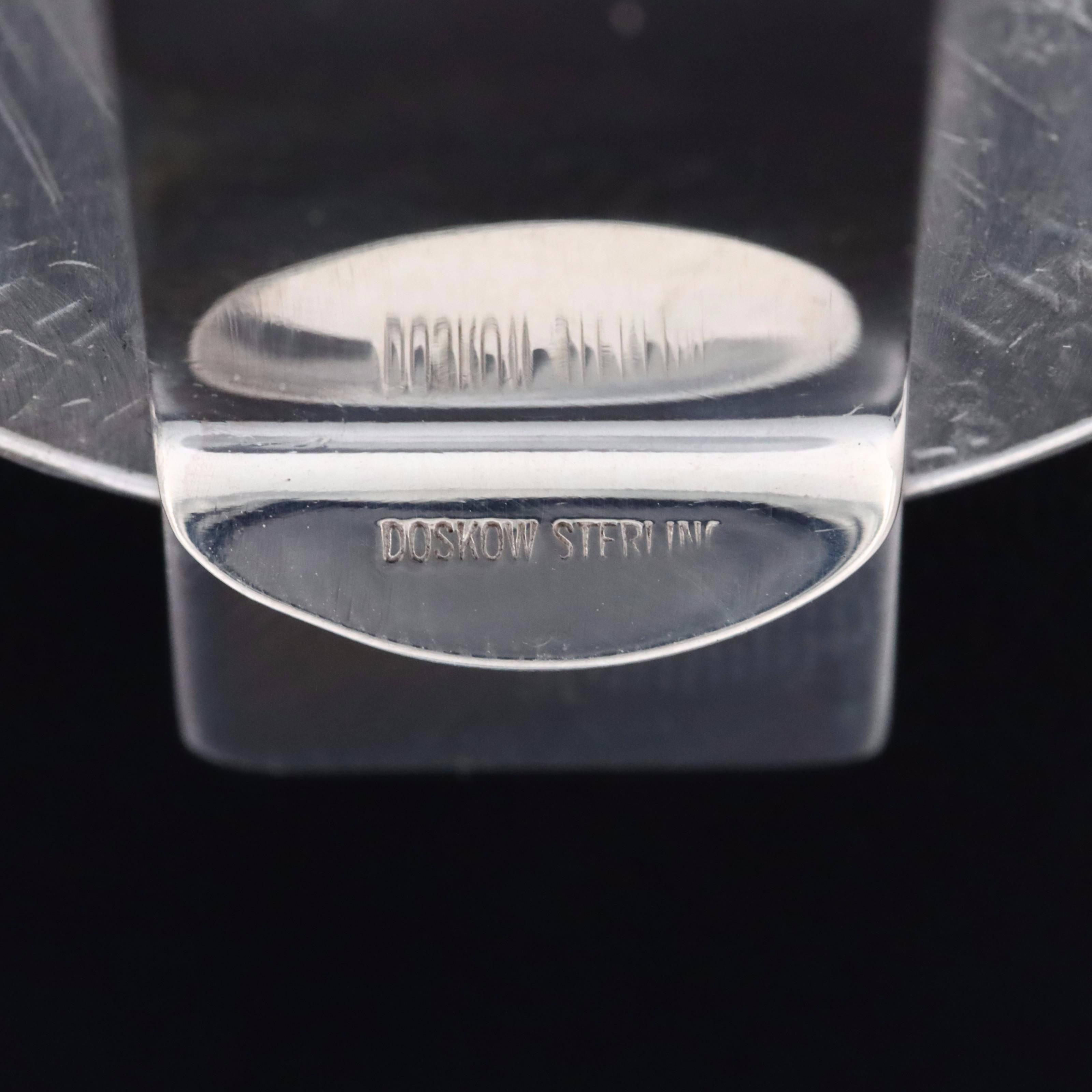 Leonore Doskow Sterling Money Clip with 1923 Peace Silver Dollar