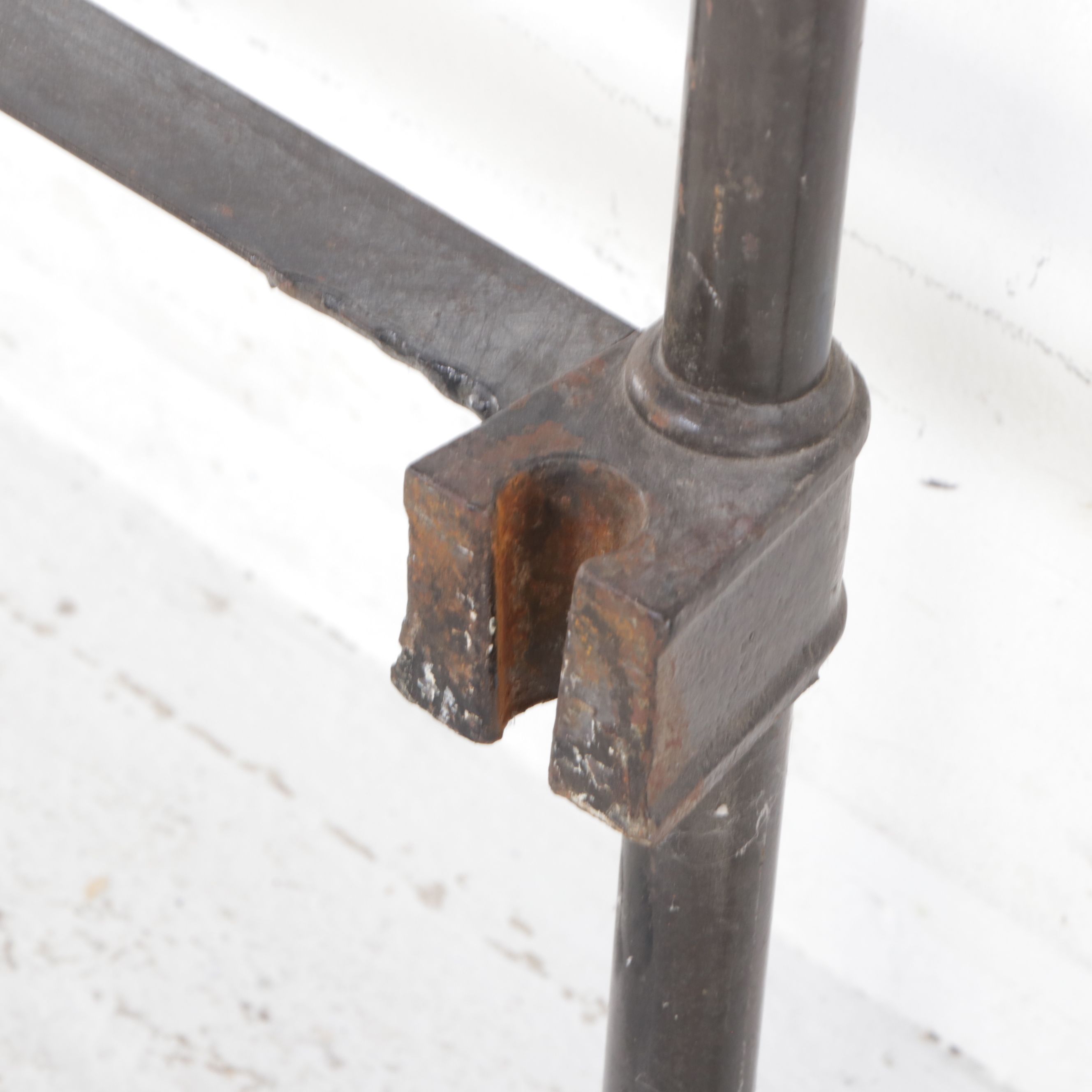 Scrolled Metal King Size Bed Frame, 20th Century