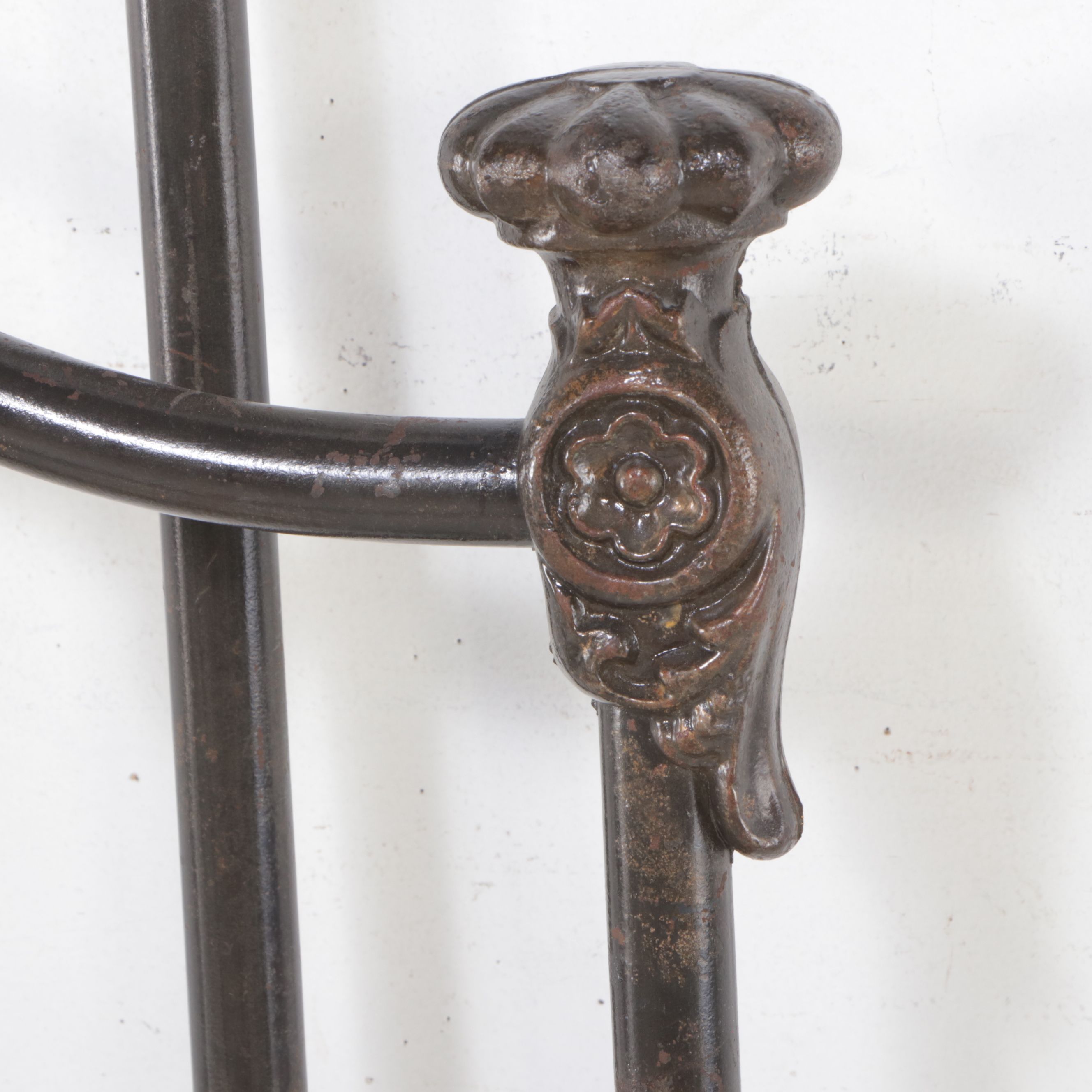 Scrolled Metal King Size Bed Frame, 20th Century