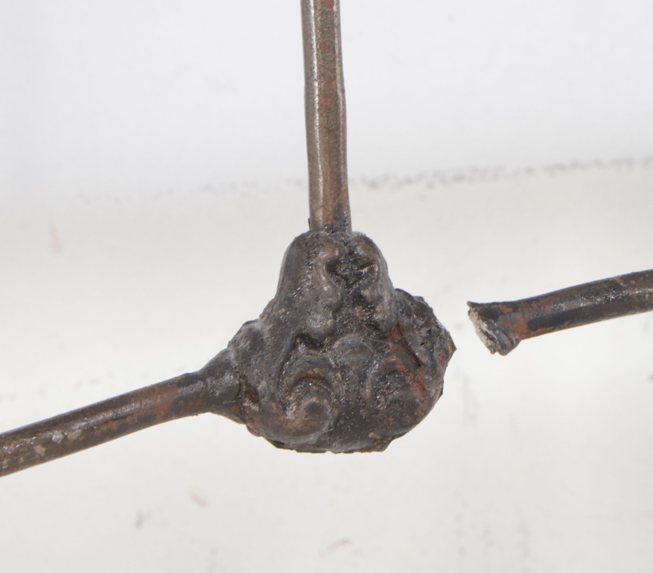 Scrolled Metal King Size Bed Frame, 20th Century