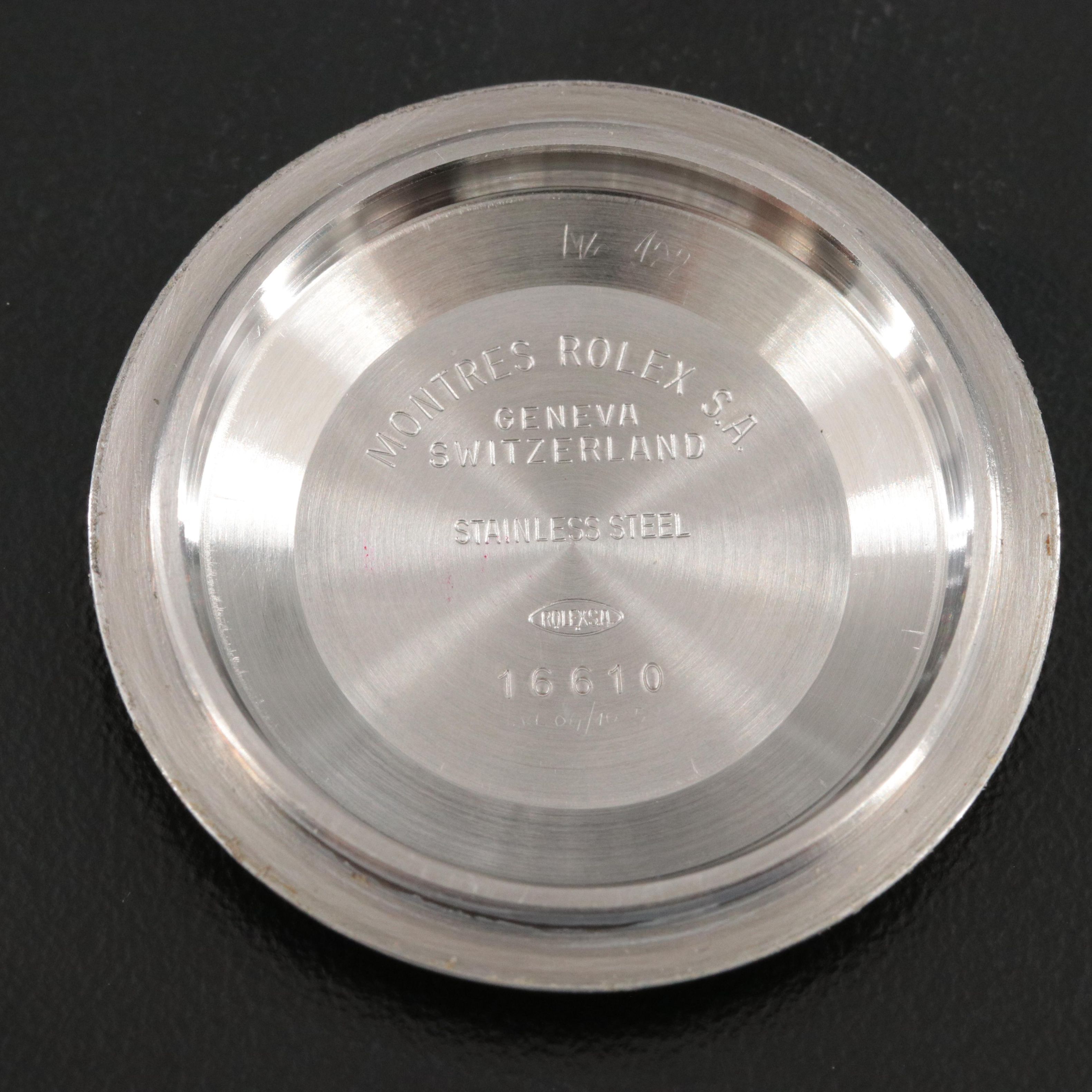 1990 Rolex Submariner Oyster Perpetual Date 16610 Watch