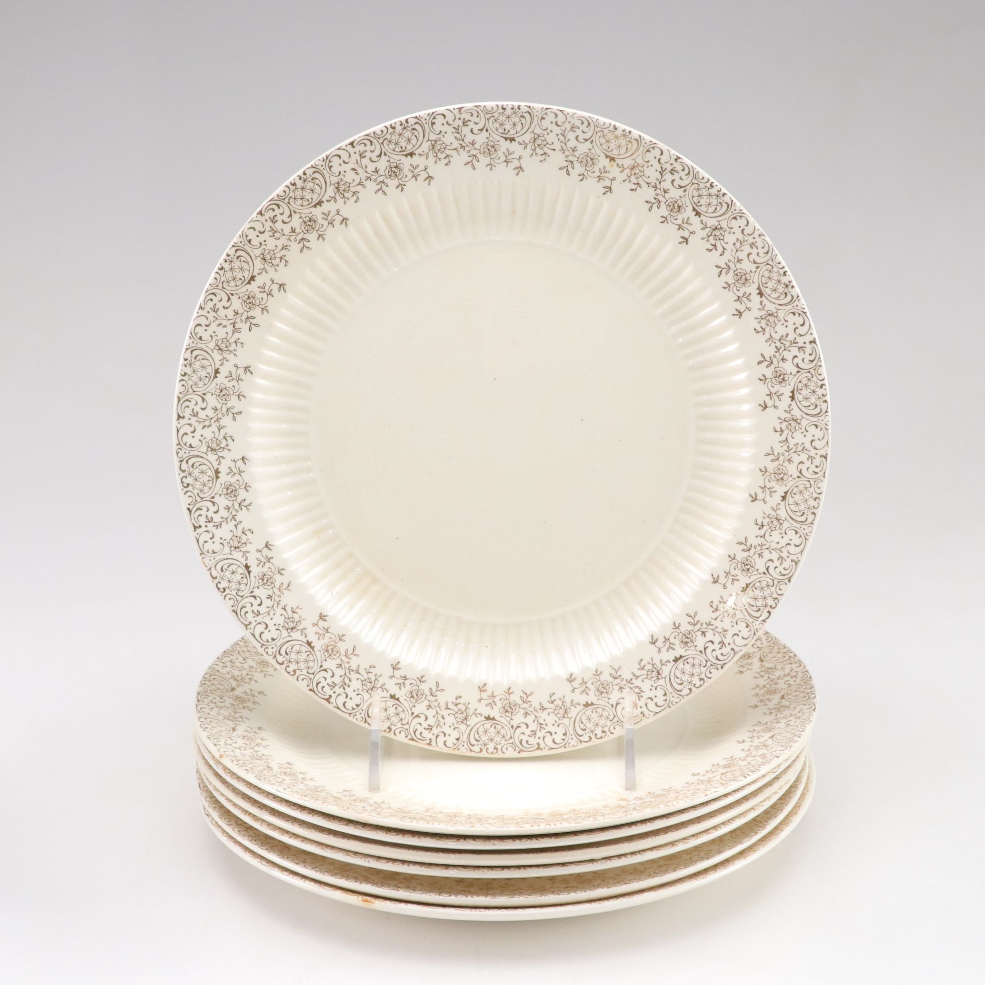 Noritake "Bancroft" 22K Gold Dinner Plates and Serving Platter