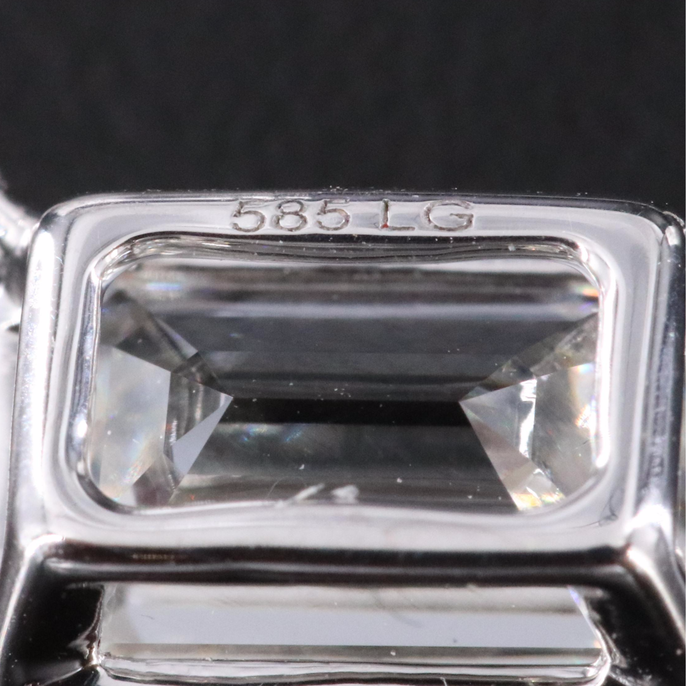 14K 3.00 CT Lab Grown Solitaire Diamond Necklace with IGI Jewelry Report