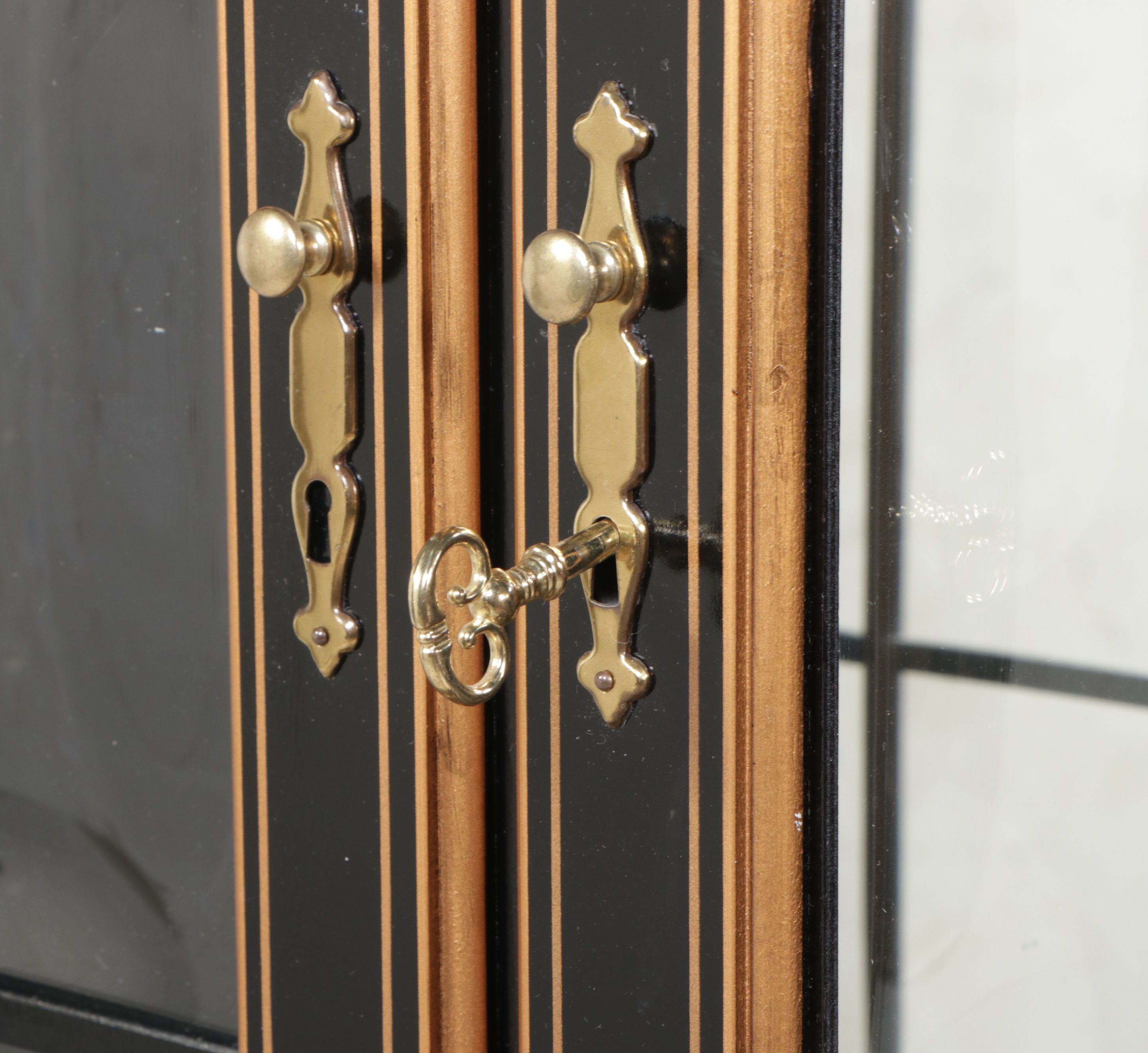 Jasper Furniture Chinese Style Lacquered Wooden Secretary Desk and Chair