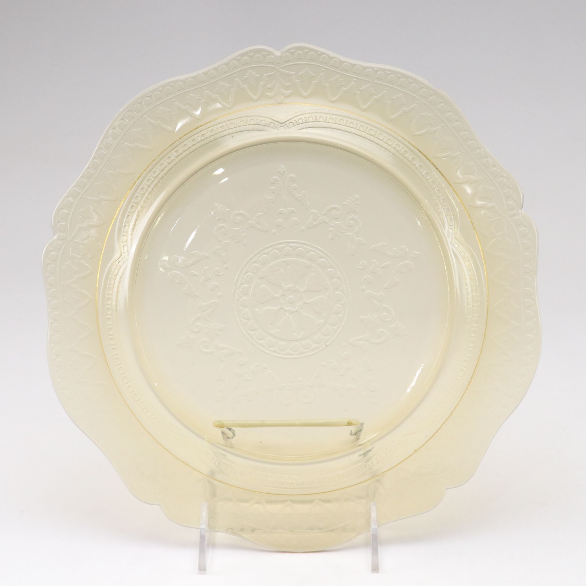 Federal Glass "Patrician Amber" Plate & Other Depression Era Glass