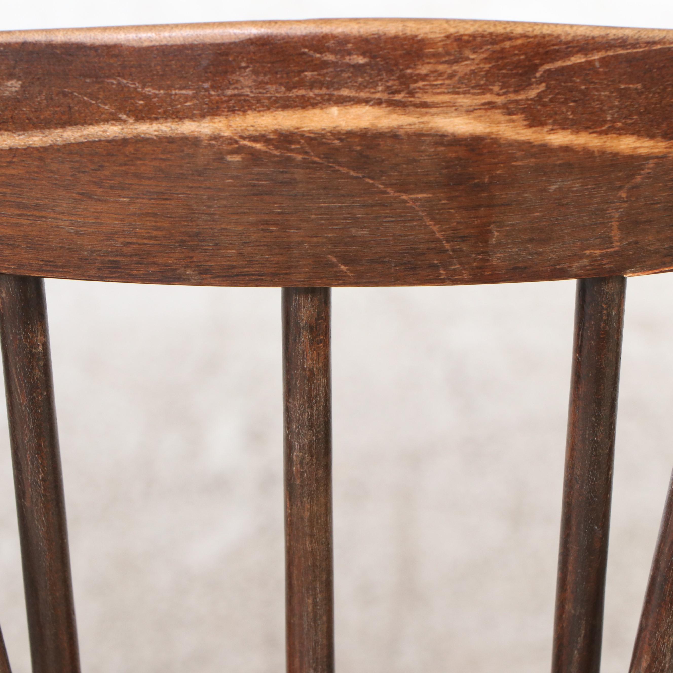 American Colonial Style Brace Back Windsor Side Chair