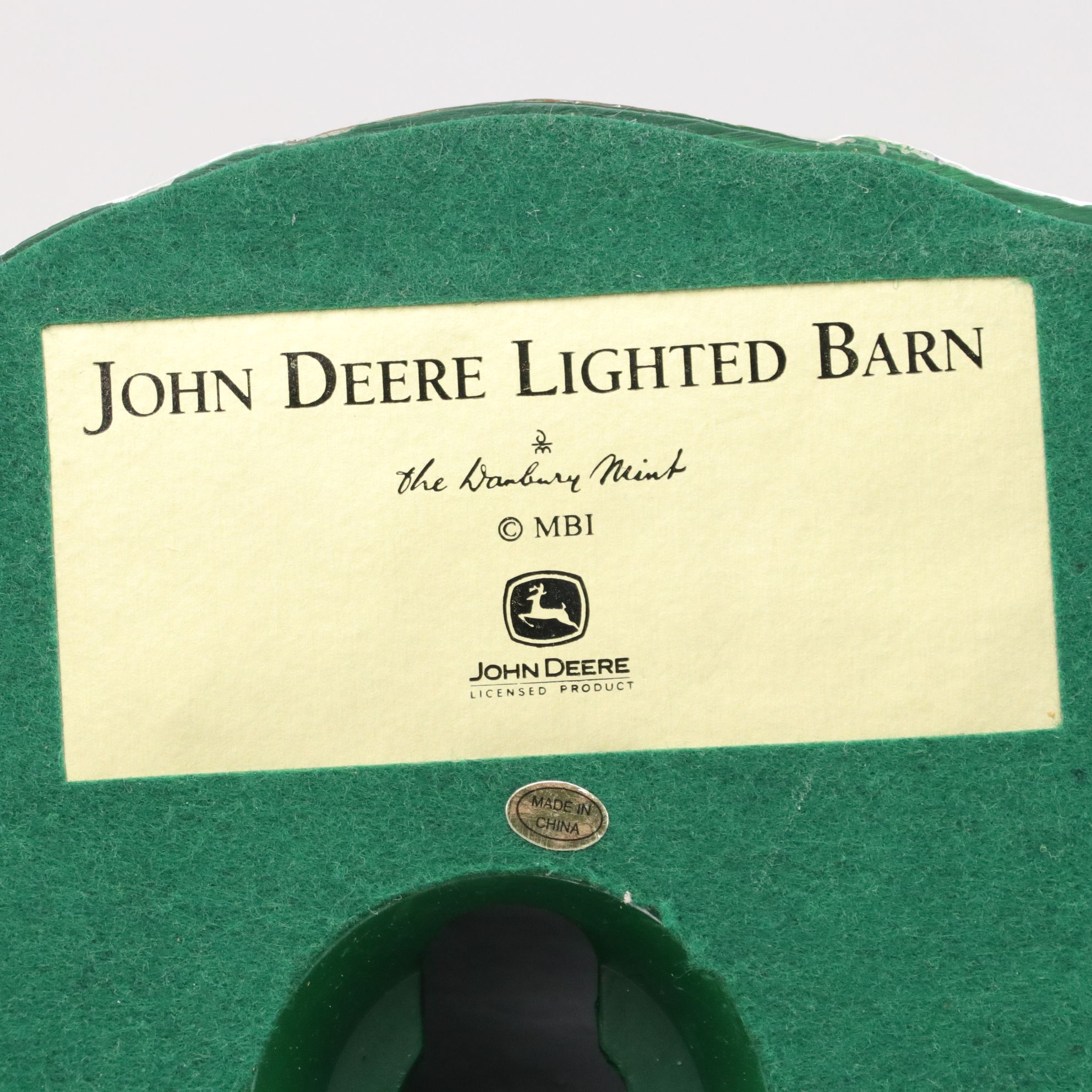 Danbury Mint "John Deere Lighted Barn" & Other Christmas Village Decor