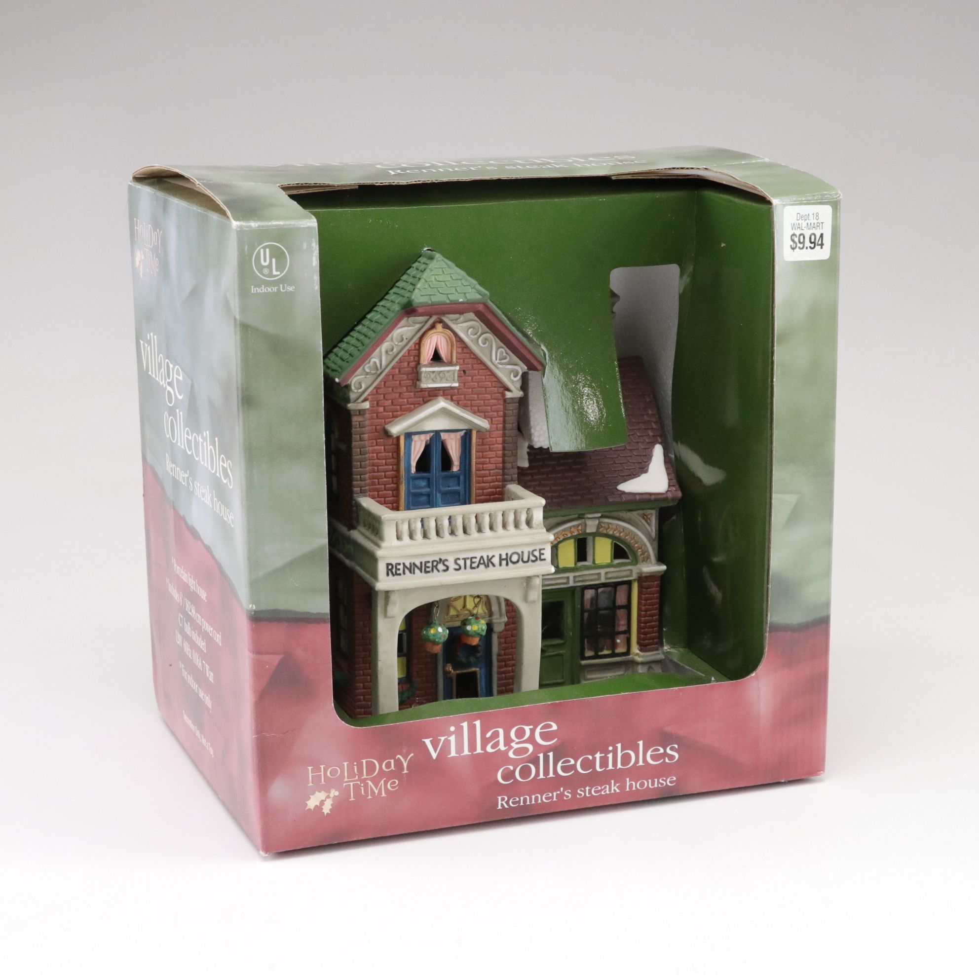 Danbury Mint "John Deere Lighted Barn" & Other Christmas Village Decor