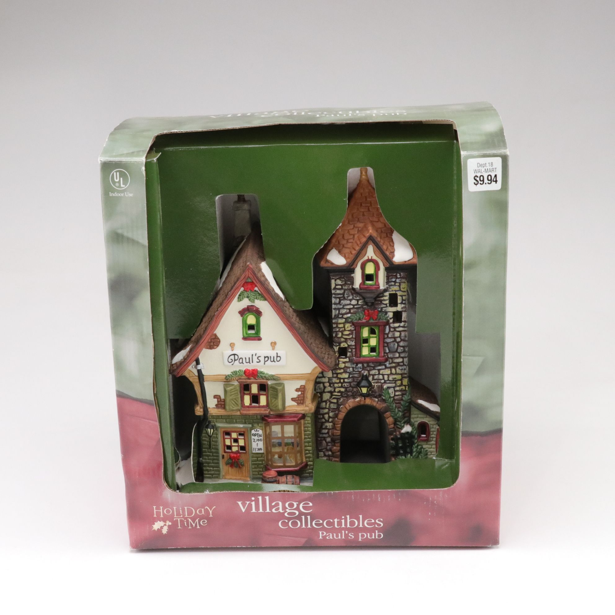 Danbury Mint "John Deere Lighted Barn" & Other Christmas Village Decor