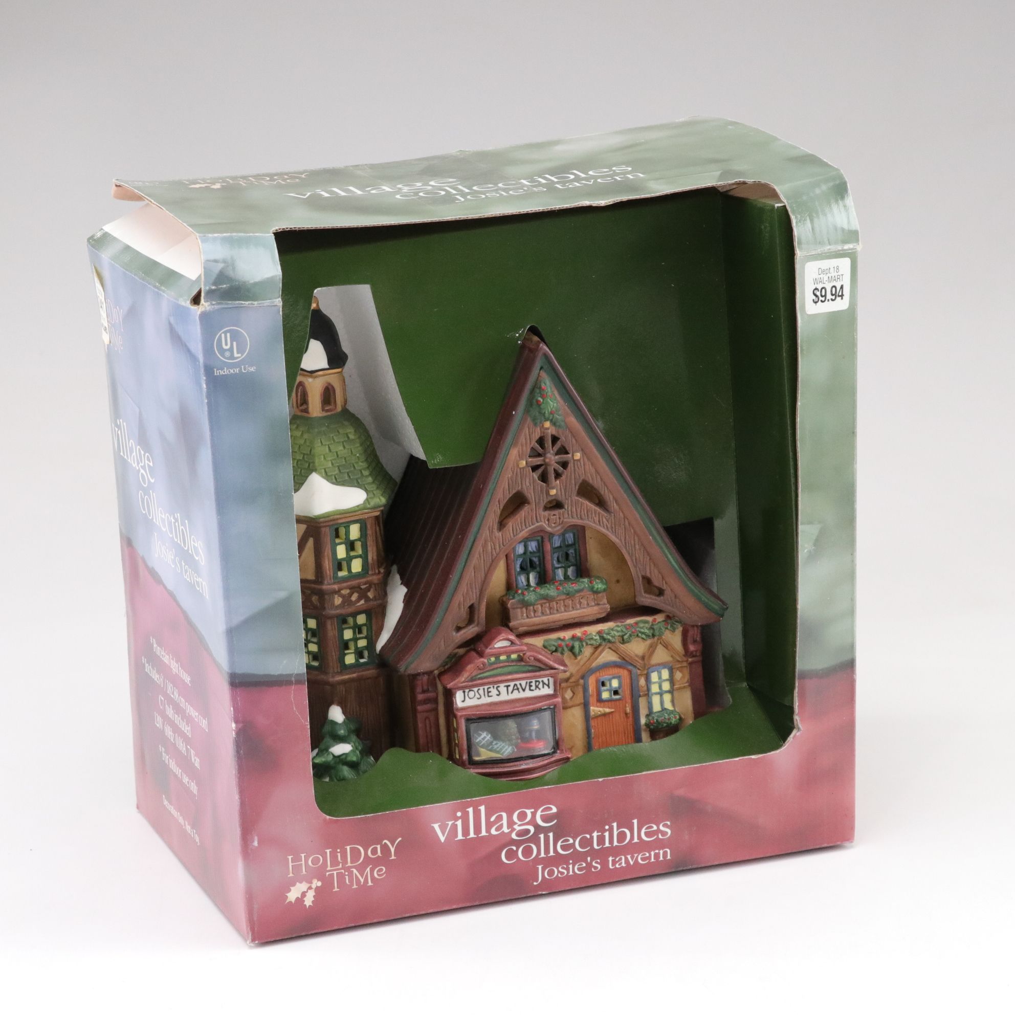 Danbury Mint "John Deere Lighted Barn" & Other Christmas Village Decor