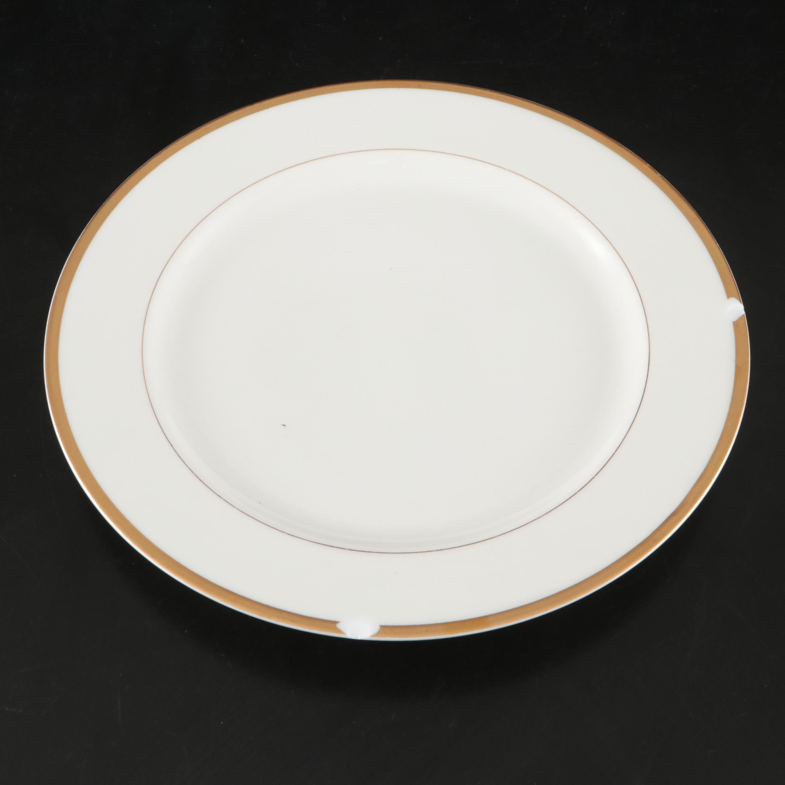 Haviland Porcelain Gilt Rim Dinnerware and Serving Pieces, 1894-1931