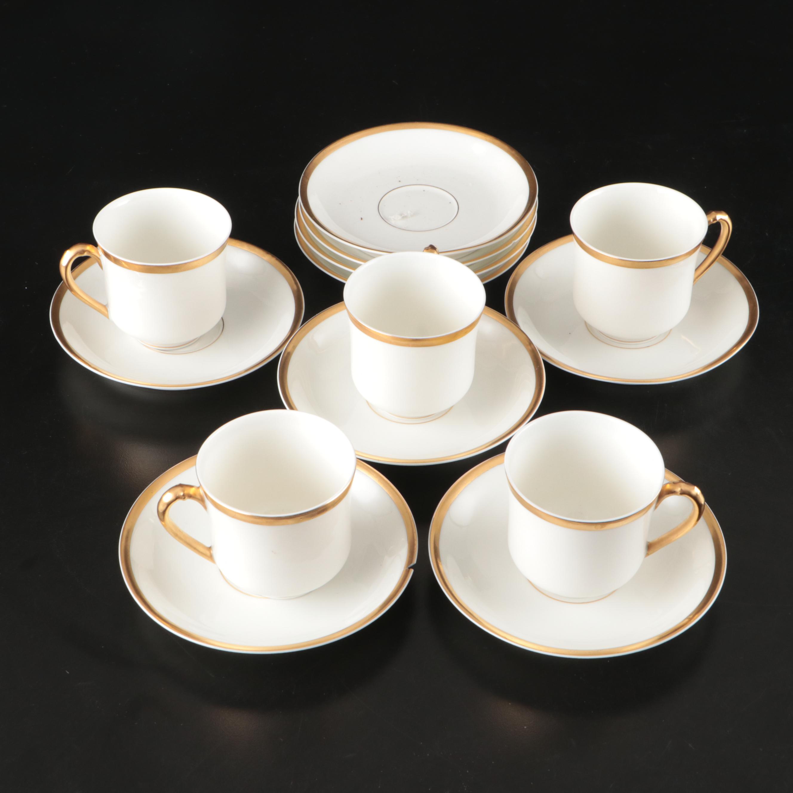 Haviland Porcelain Gilt Rim Dinnerware and Serving Pieces, 1894-1931