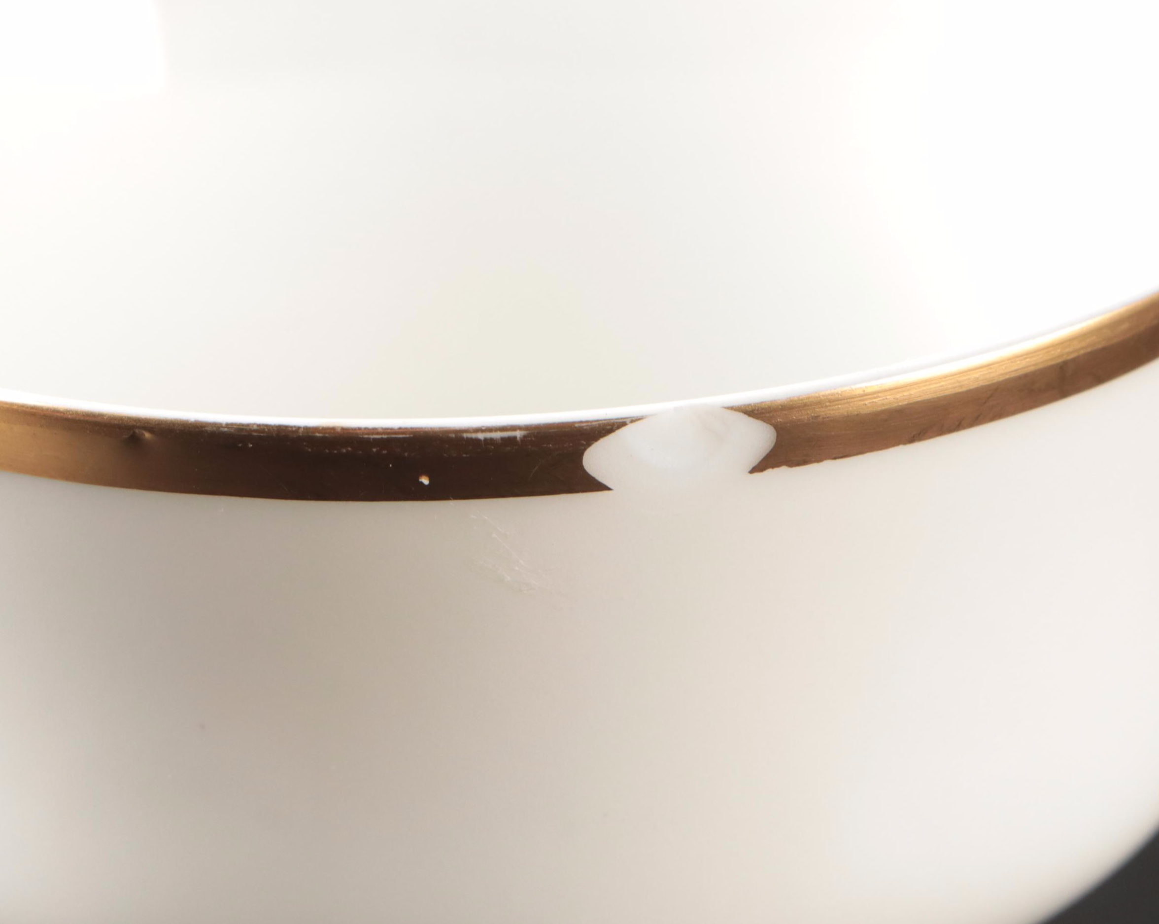 Haviland Porcelain Gilt Rim Dinnerware and Serving Pieces, 1894-1931