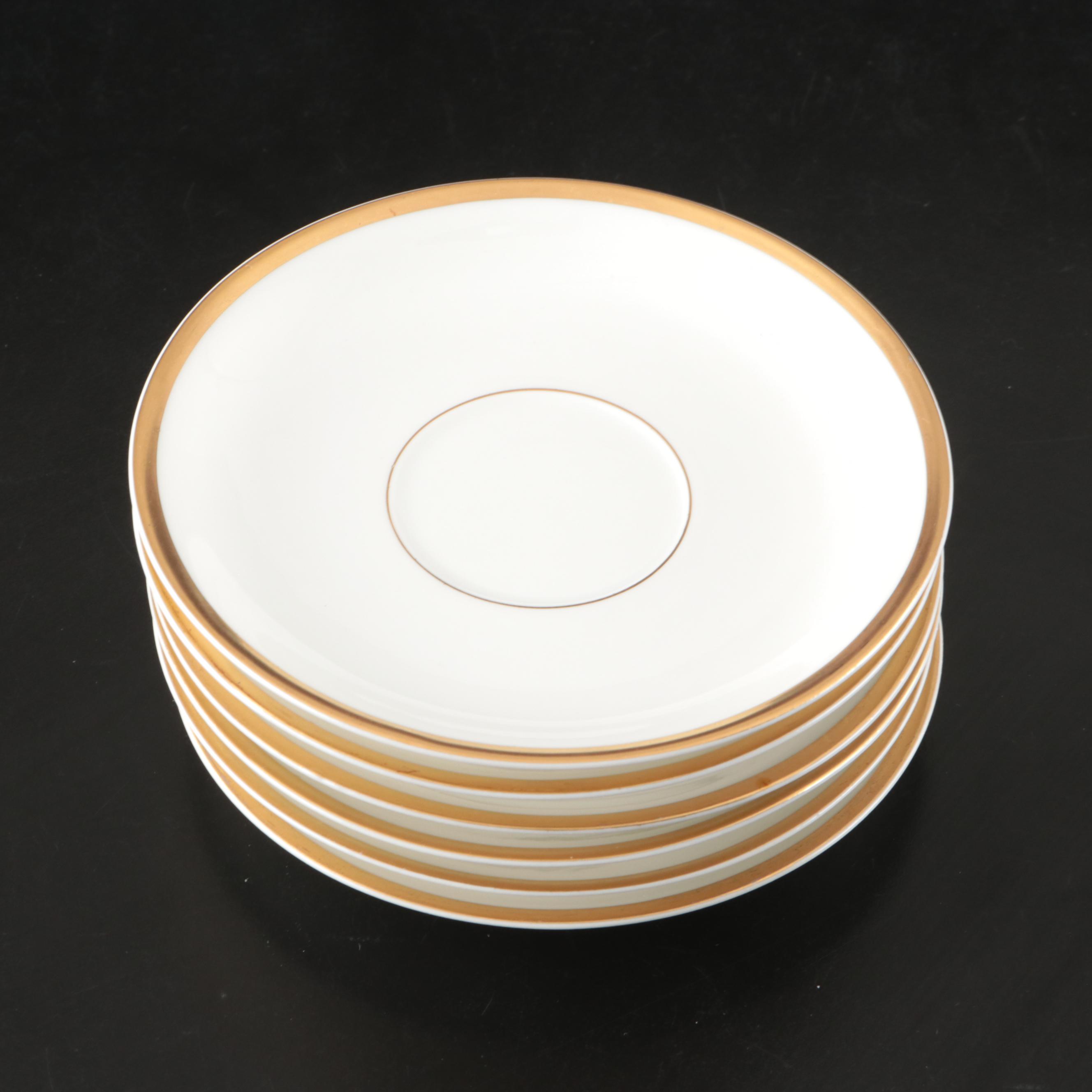 Haviland Porcelain Gilt Rim Dinnerware and Serving Pieces, 1894-1931