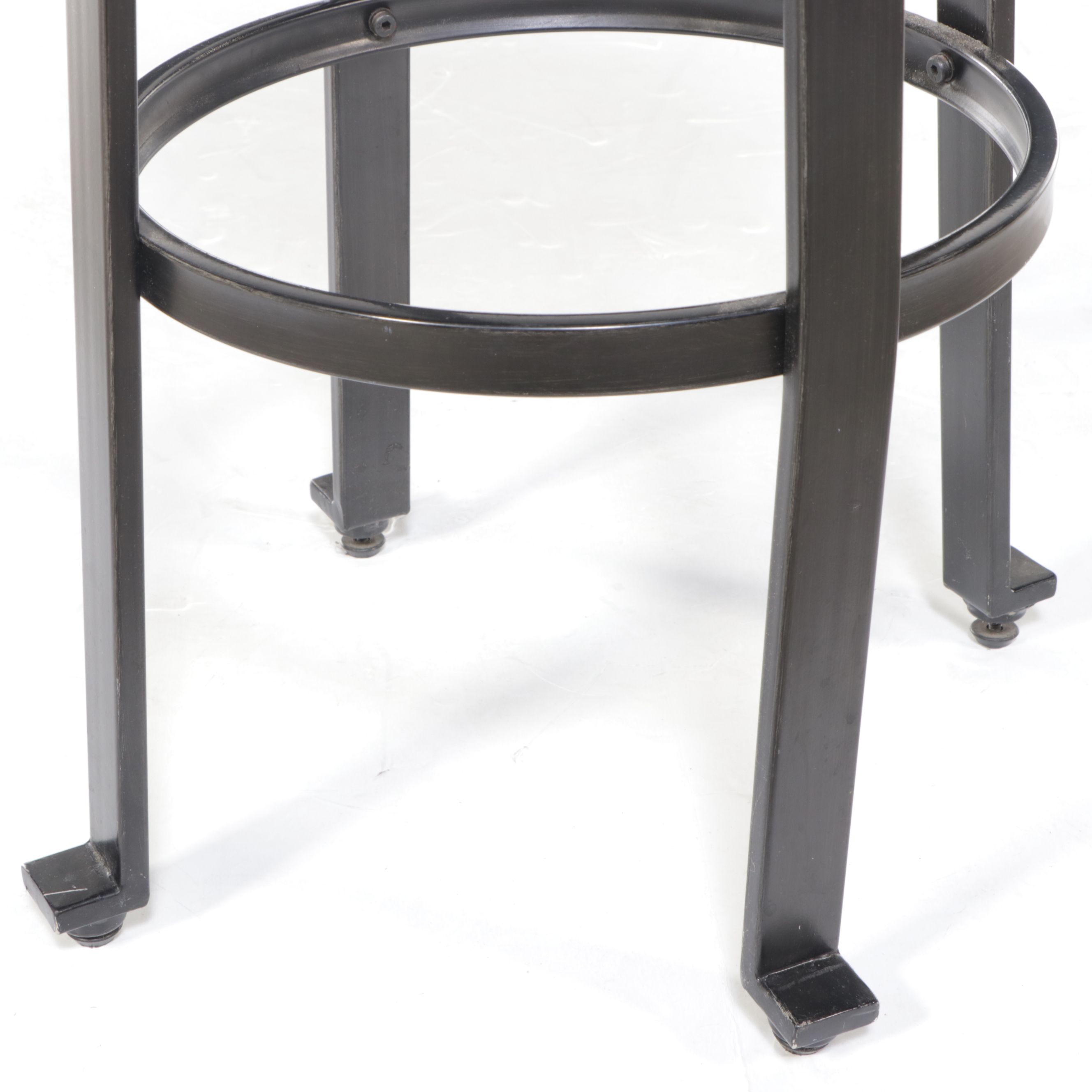 Industrial Style Wood and Metal Stool