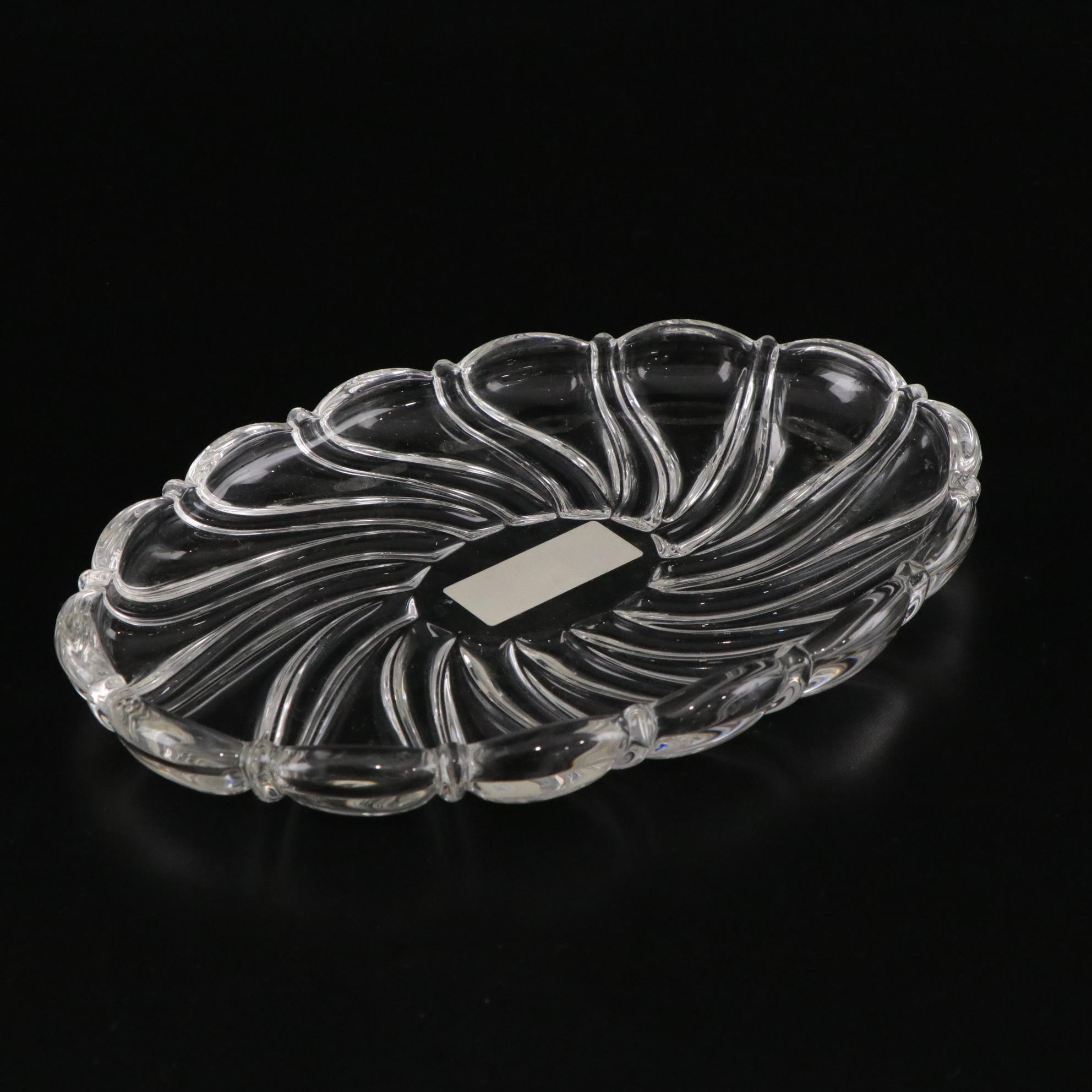 Mikasa "Peppermint" Sweets Dish, Fostoria "Heather" Torte Plate & More Glassware