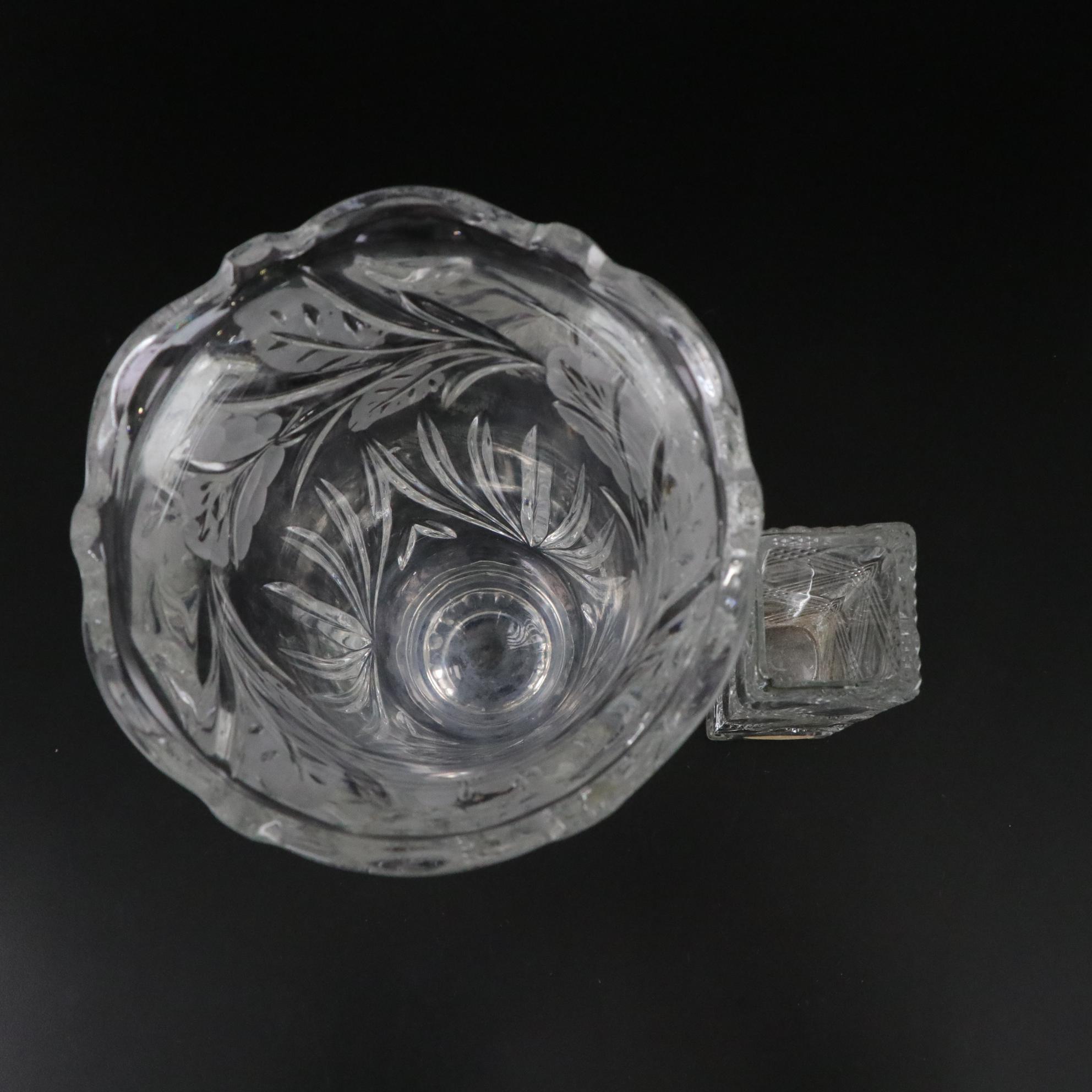 Mikasa "Peppermint" Sweets Dish, Fostoria "Heather" Torte Plate & More Glassware