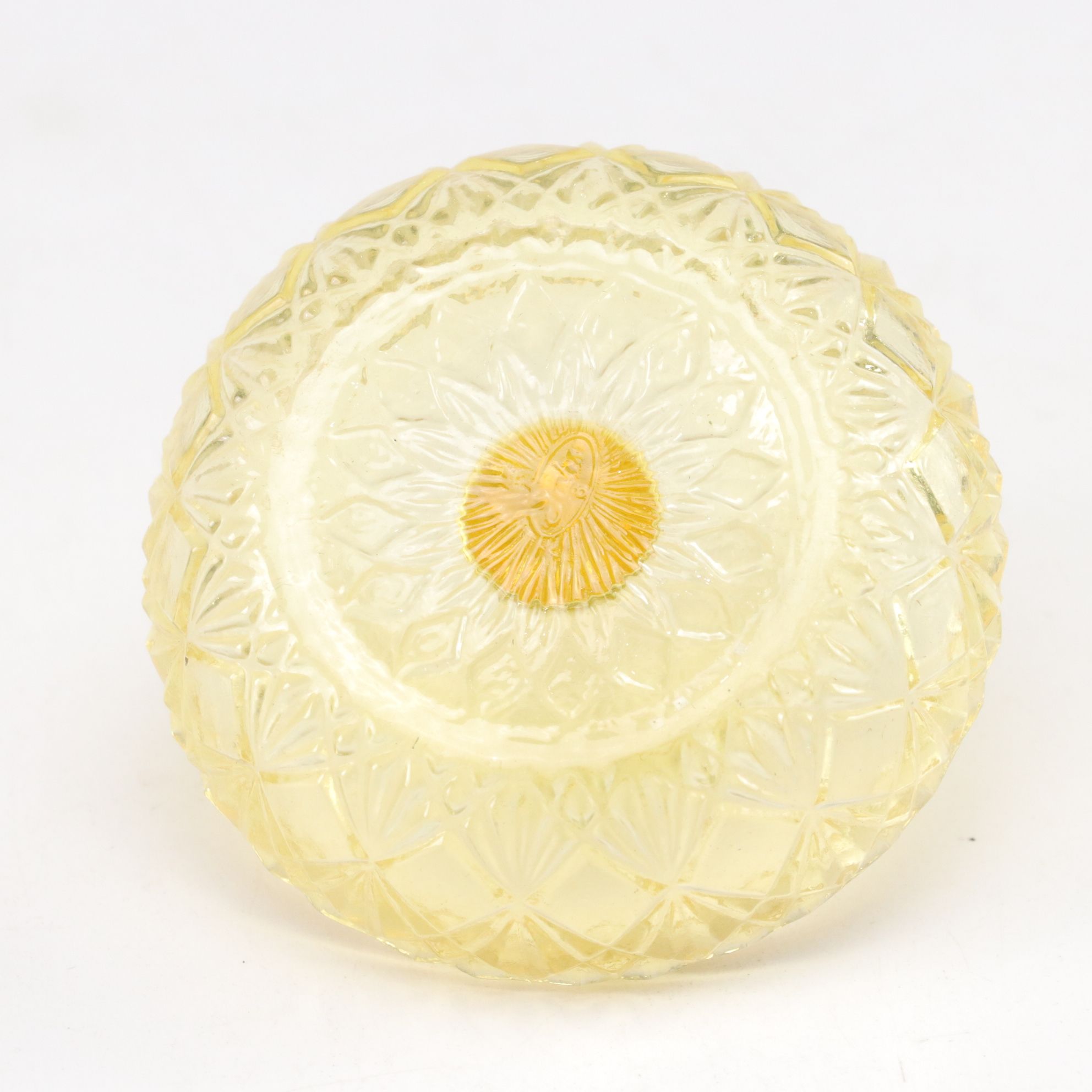 Japanese Porcelain Hand-Painted Victorian Ladies in Yellow & Fenton Ring Holder