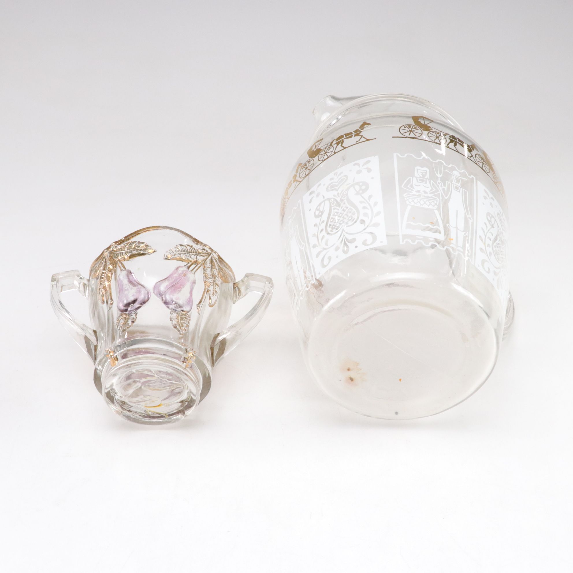 Anchor Hocking "Rainflower" Pitcher, Soga Divided Platter and More