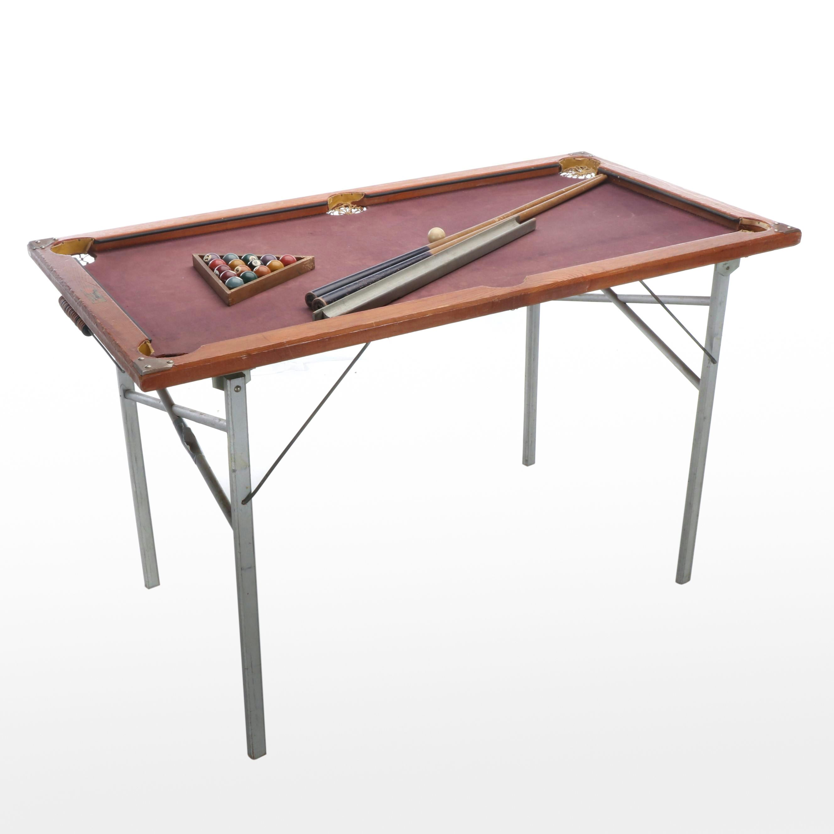 Brunswick Child's Size Pool Table, 1930s