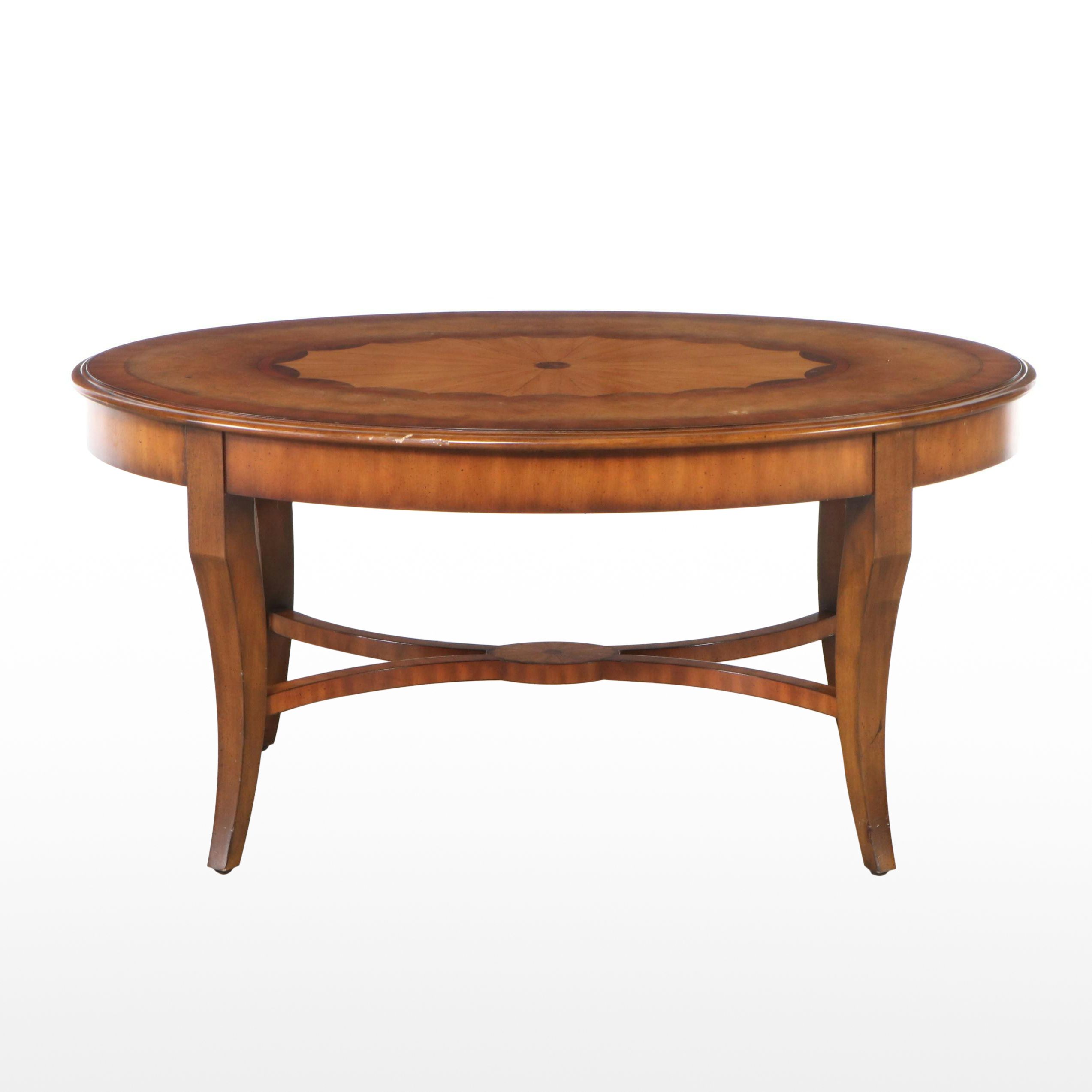 Maitland-Smith Marquetry Inlaid Coffee Table, Late 20th Century