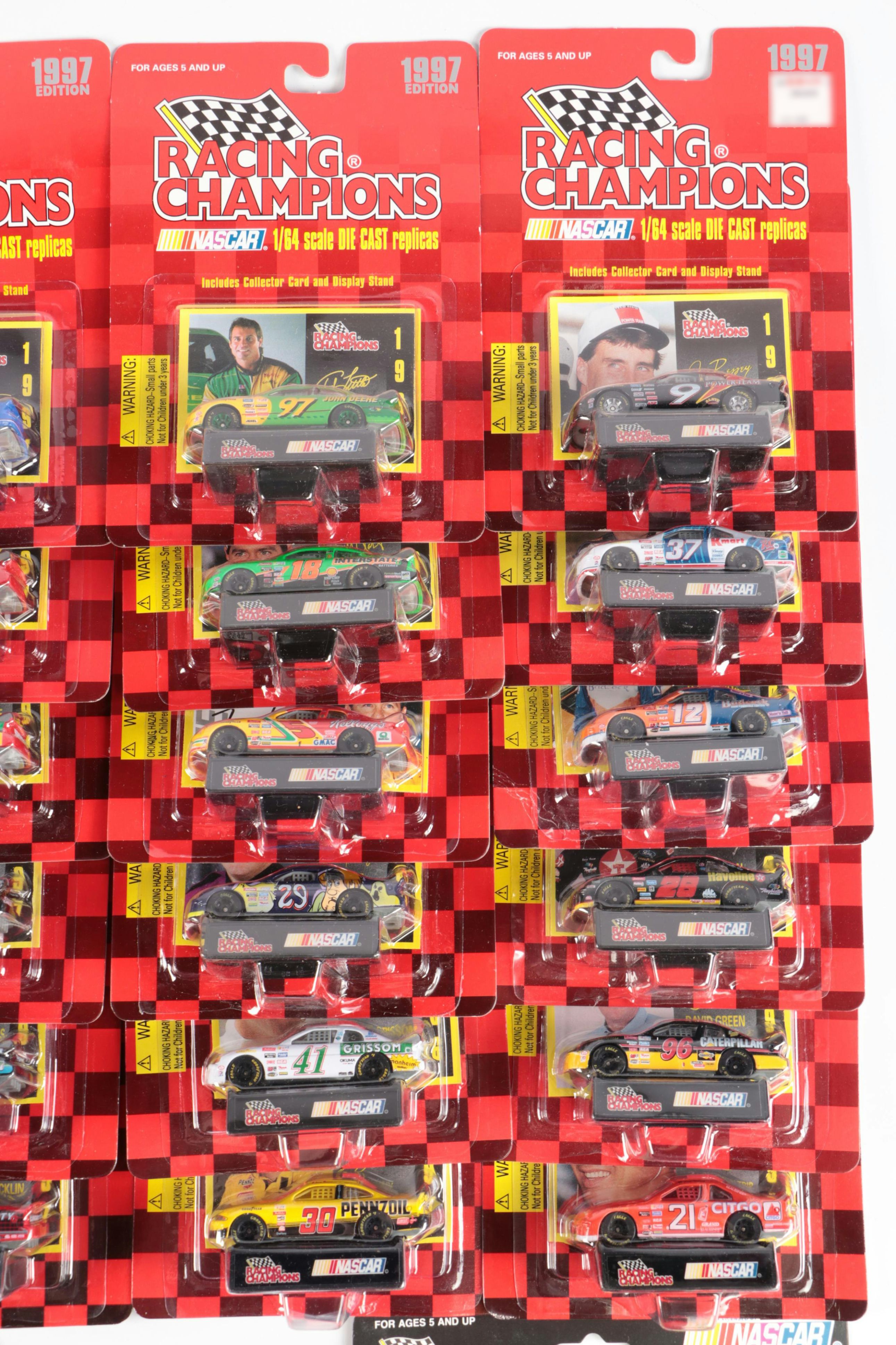 NASCAR Racing Superstars and Champions Diecast Cars with Transporter