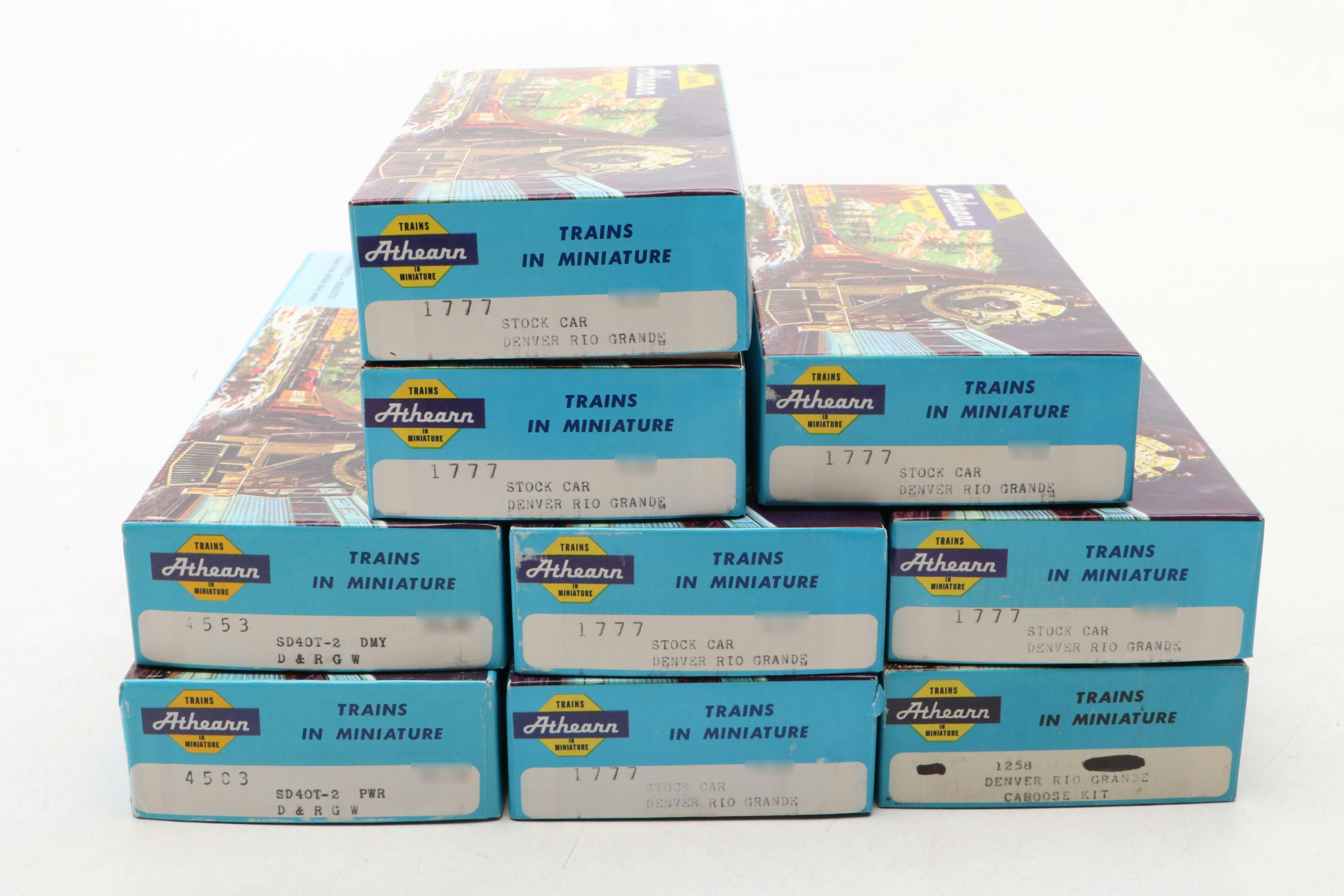 Athearn HO Scale Train Cars, Late 20th Century