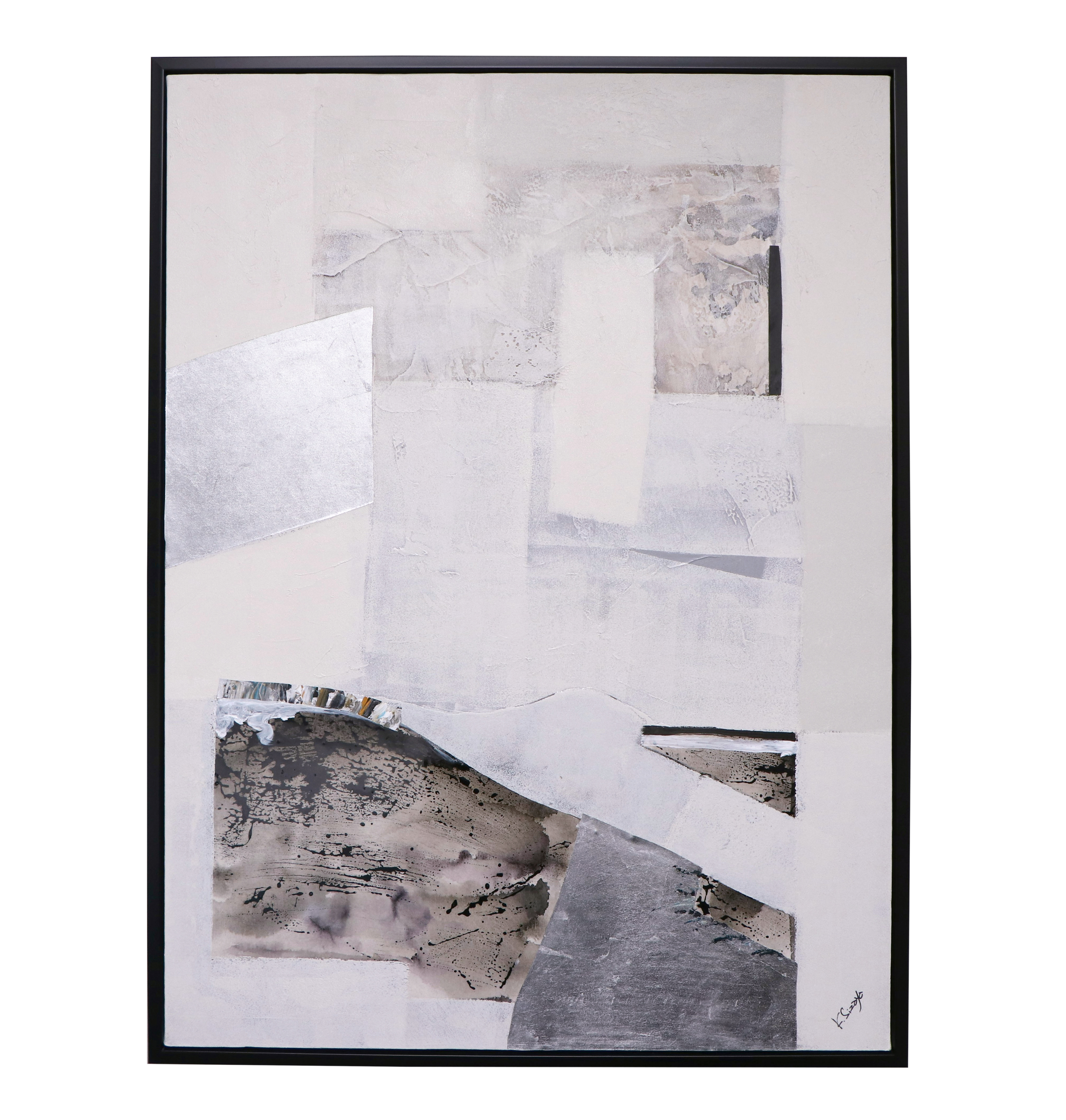 Ksenia Sizaya Abstract Mixed Media Painting "Gothenburg"