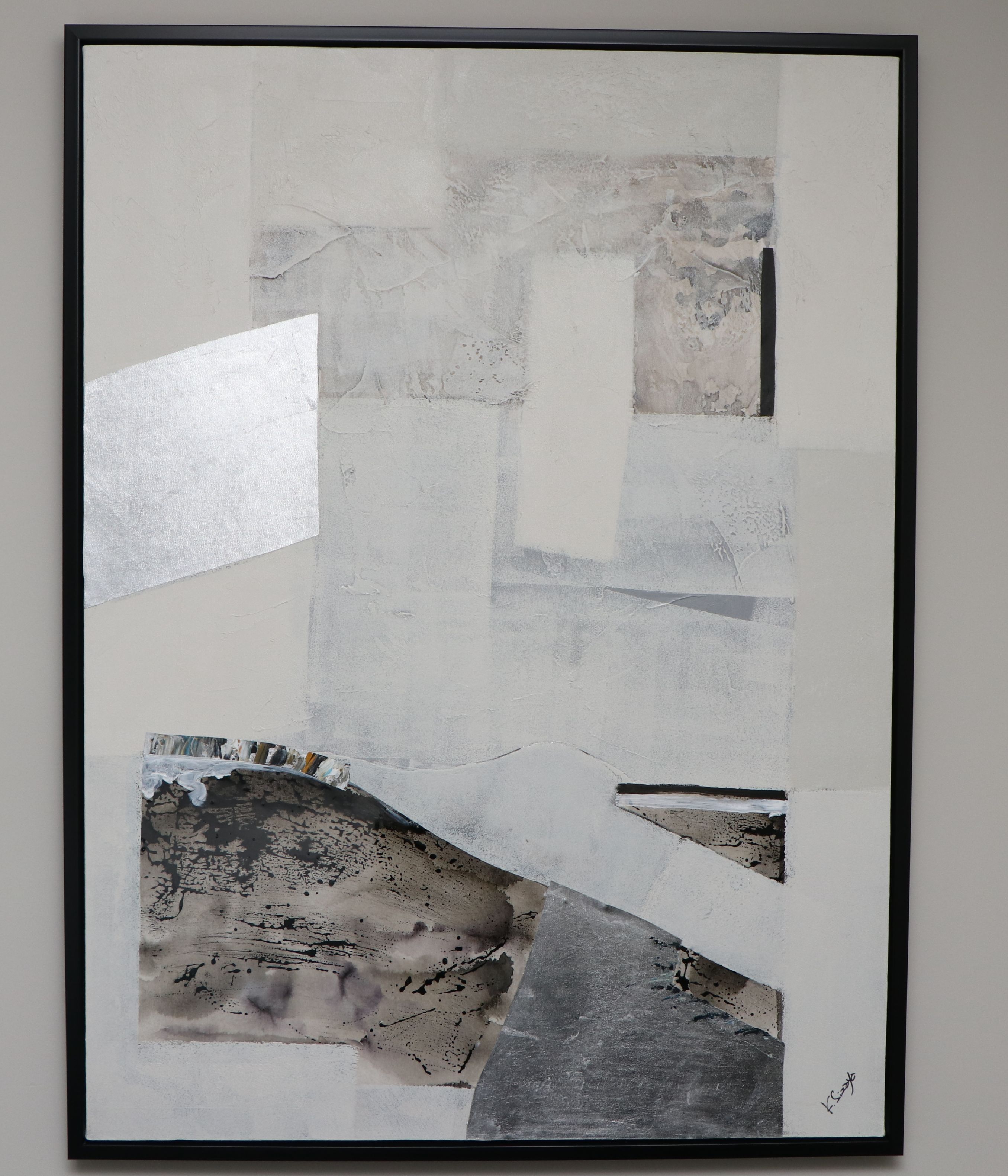 Ksenia Sizaya Abstract Mixed Media Painting "Gothenburg"