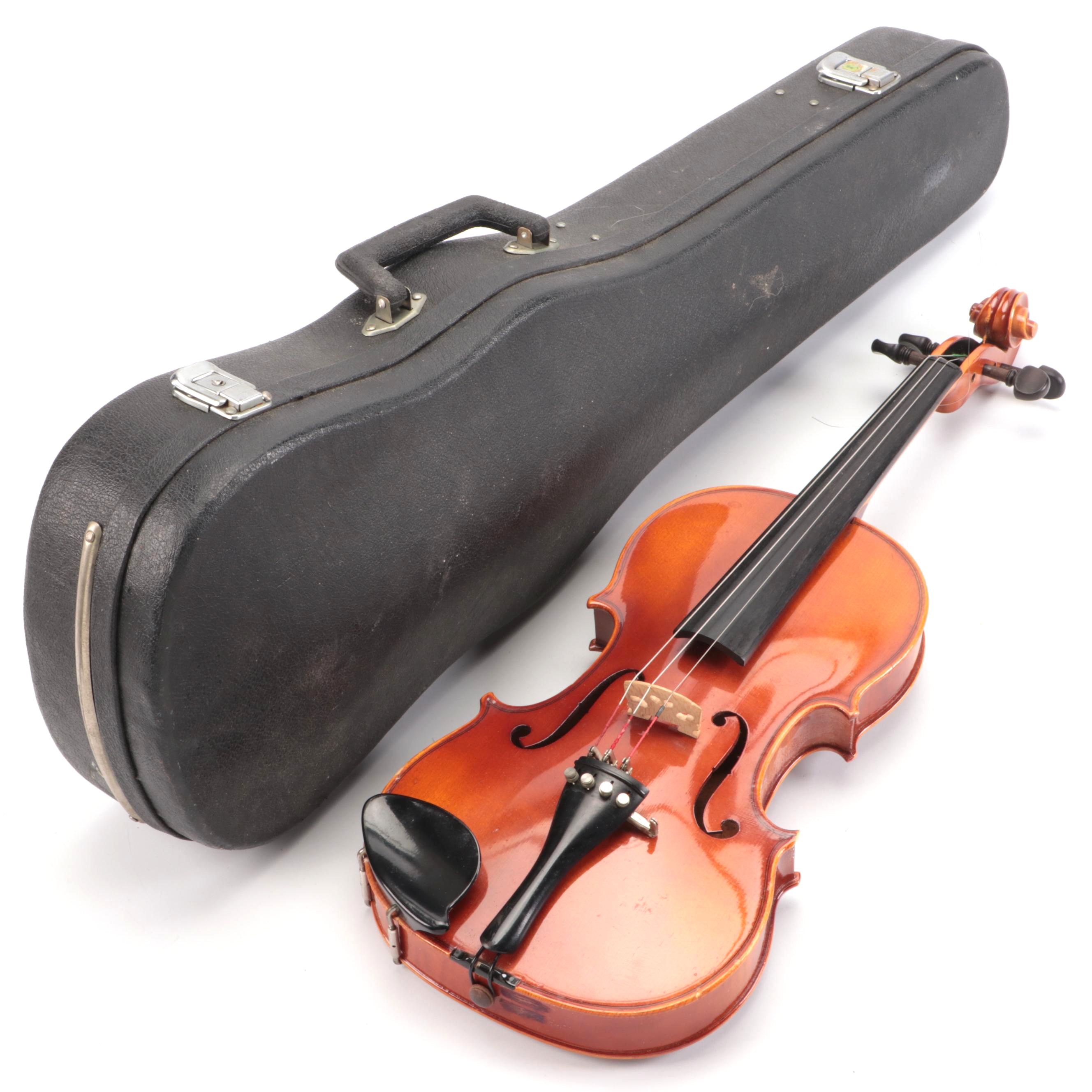 Andrew Schroetter 4/4 Size Wooden Violin with Case