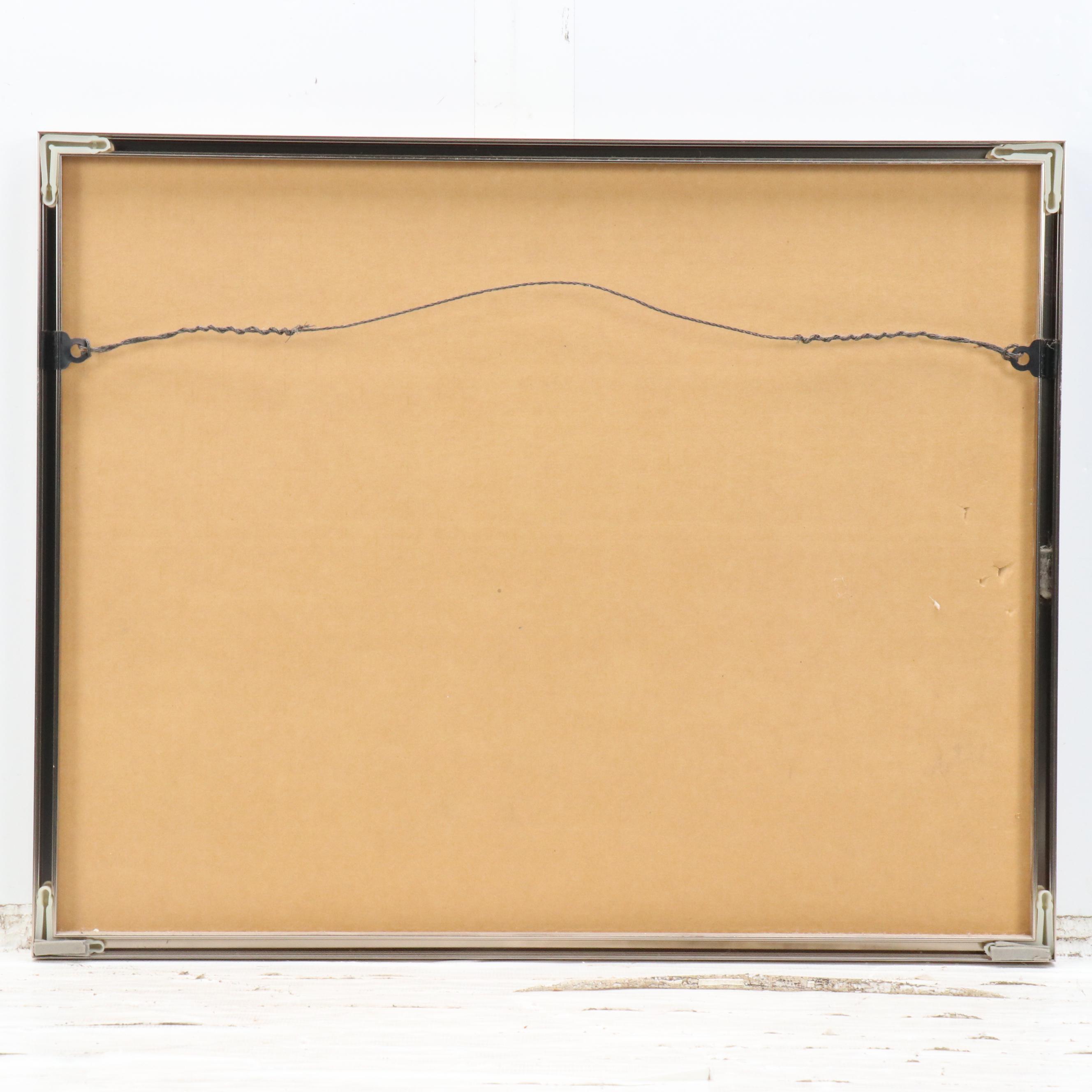 Joseph Baris Coastal Landscape Watercolor Painting