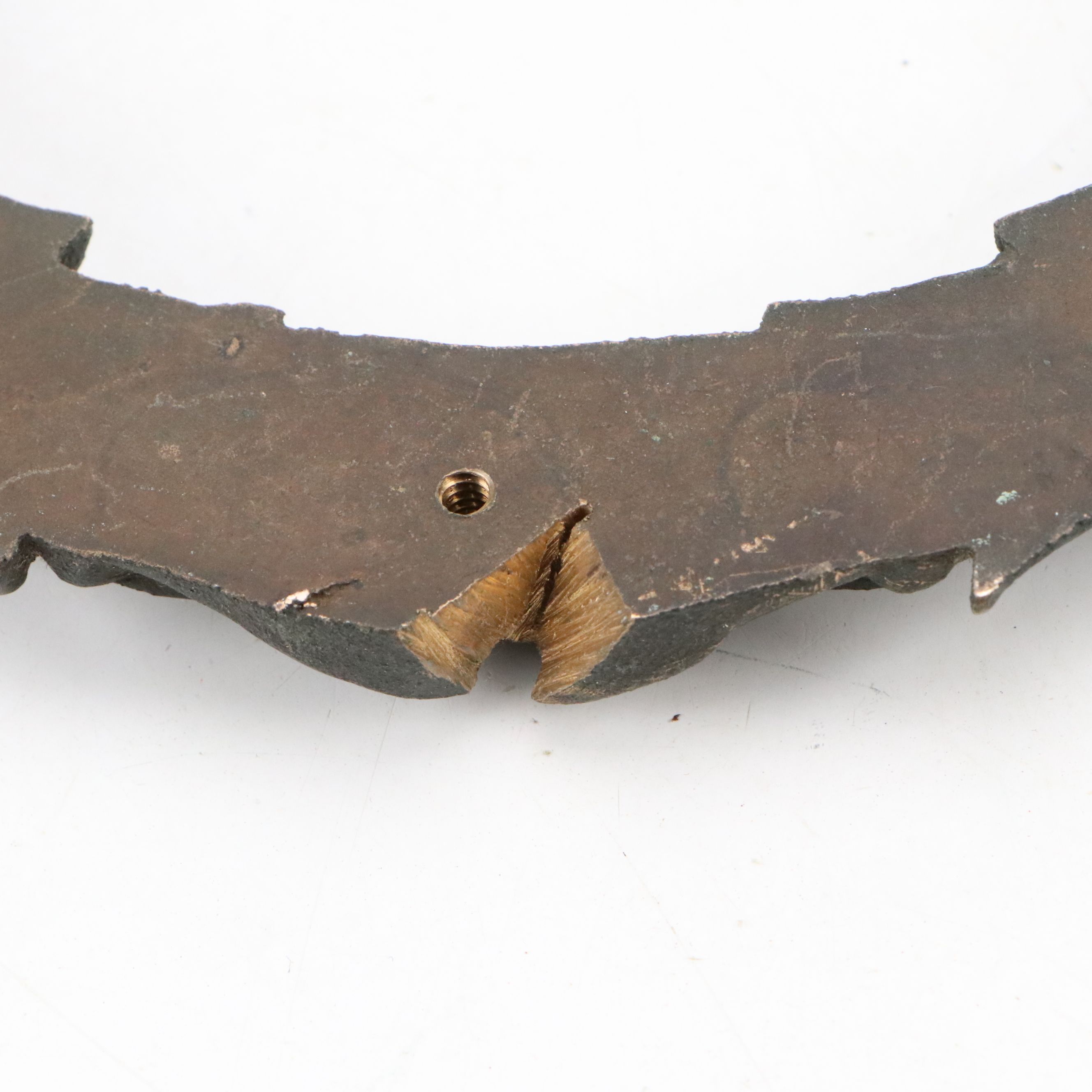 Federal Revival Style Cast Metal Wreath and Torch Wall Plaques