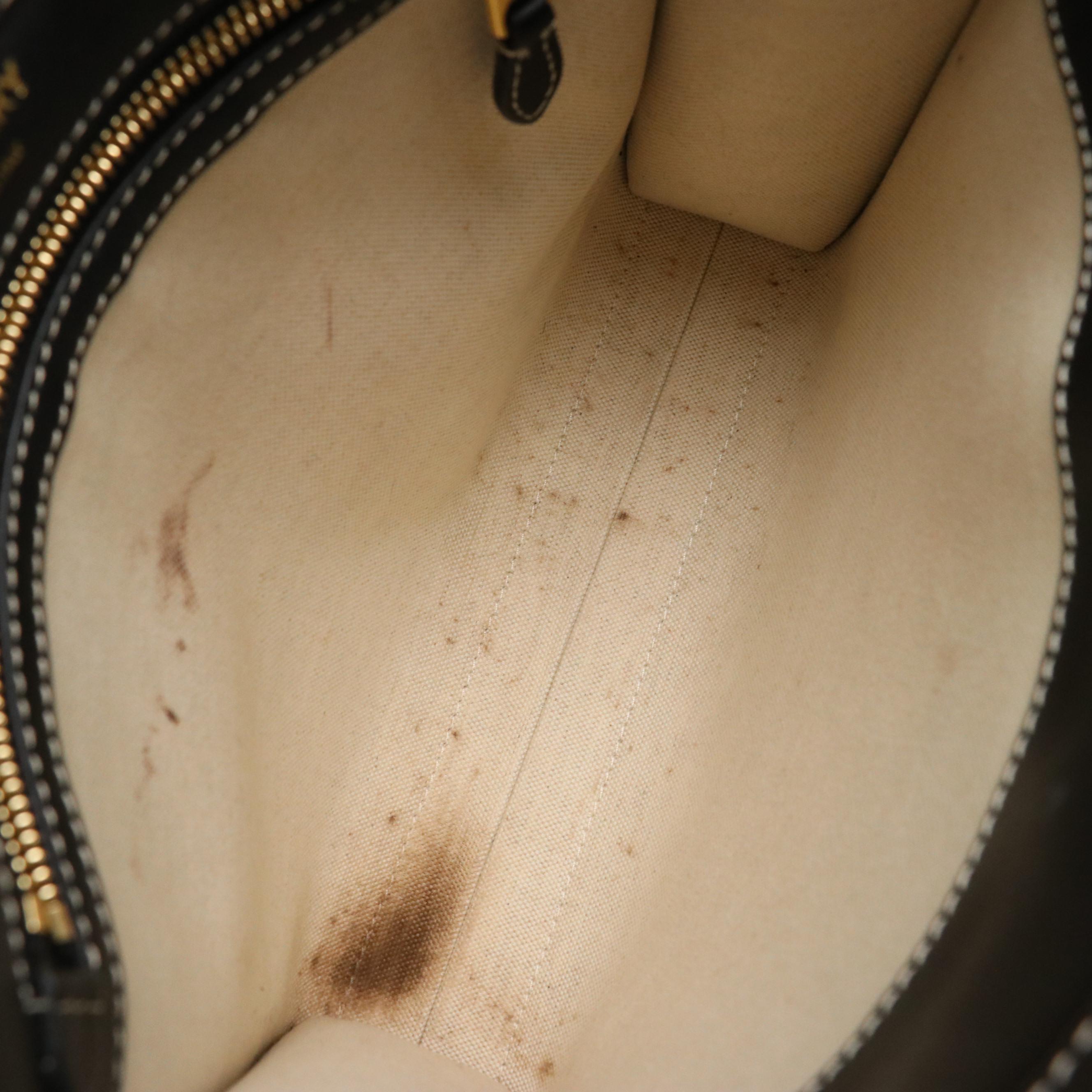 Burberry Logo Pocket Two-Way Tote in Canvas and Black Calfskin Leather Trim