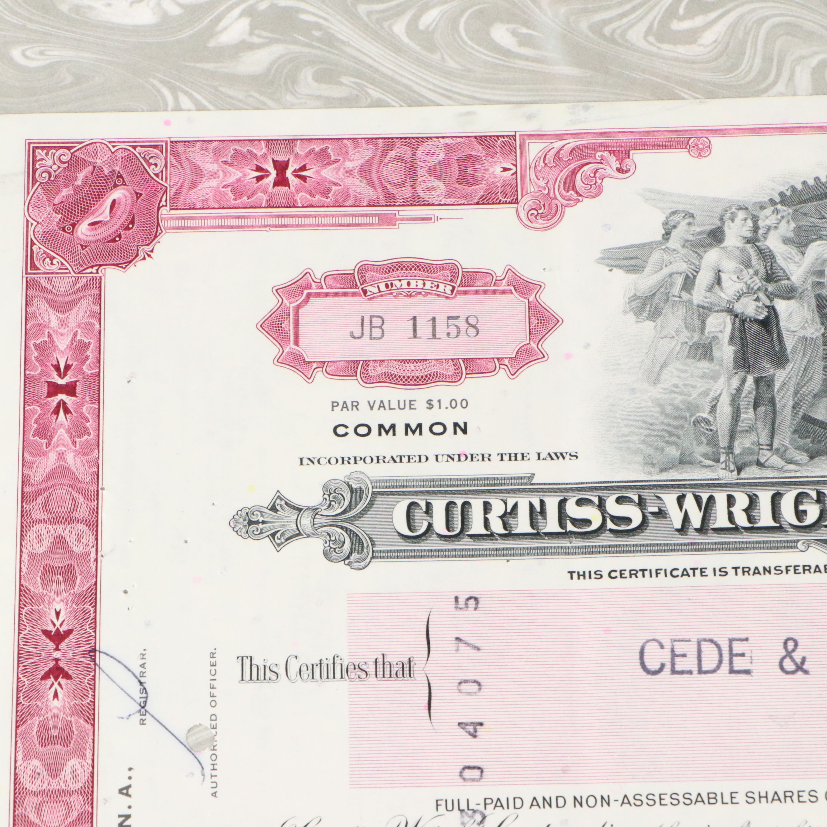 North American Aviation and Curtiss-Wright Corporation Stock Certificates