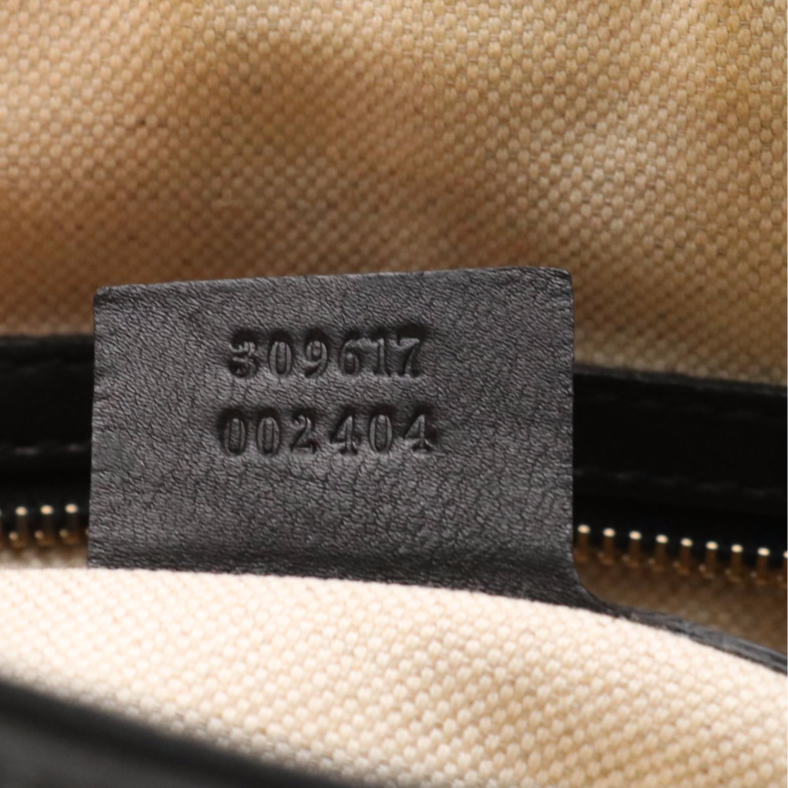 Gucci Nice Dome Two-Way Bag in Black Patent Micro Guccissima Leather