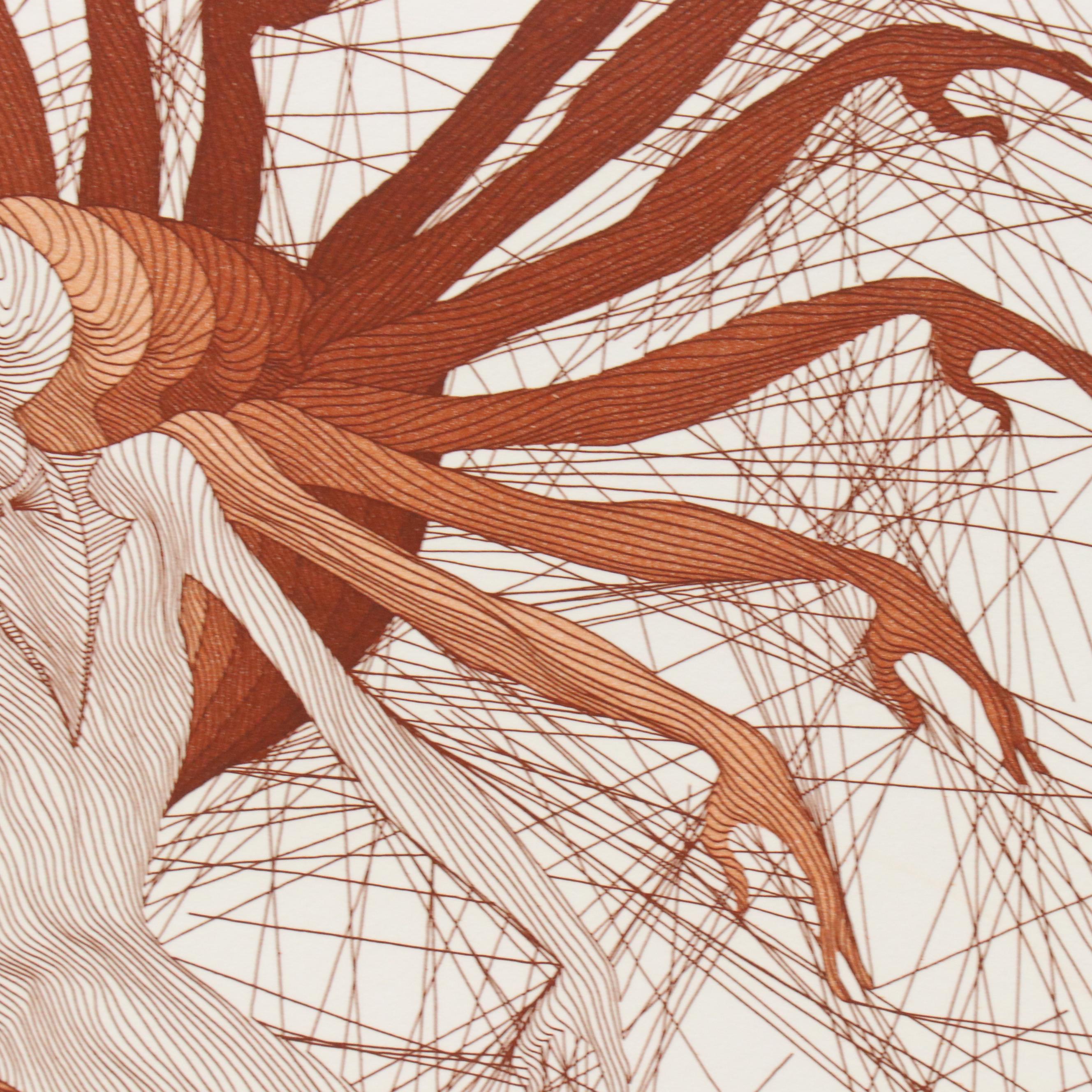 Guillaume Azoulay Sepia Etching "Hamilton Encore"