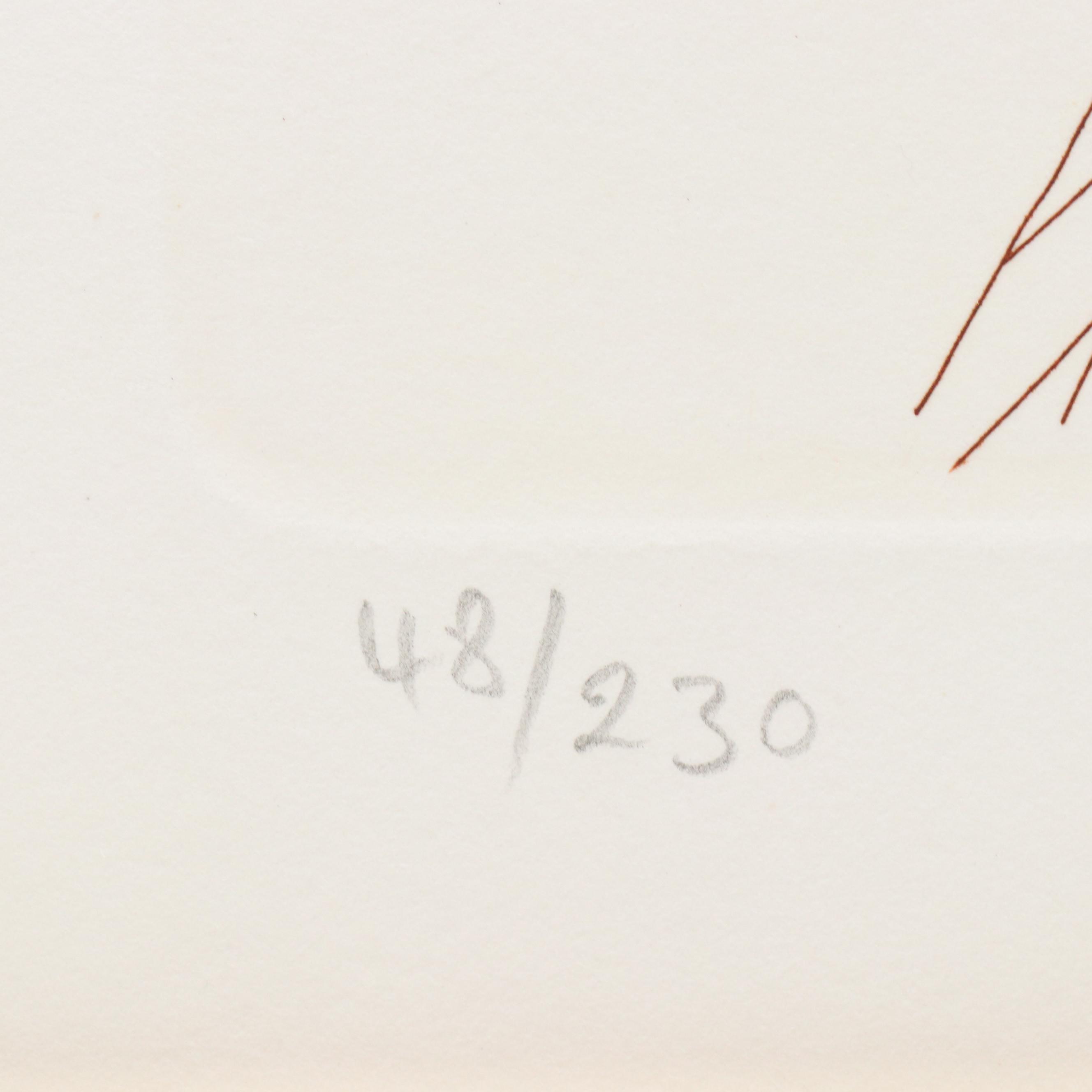 Guillaume Azoulay Sepia Etching "Hamilton Encore"