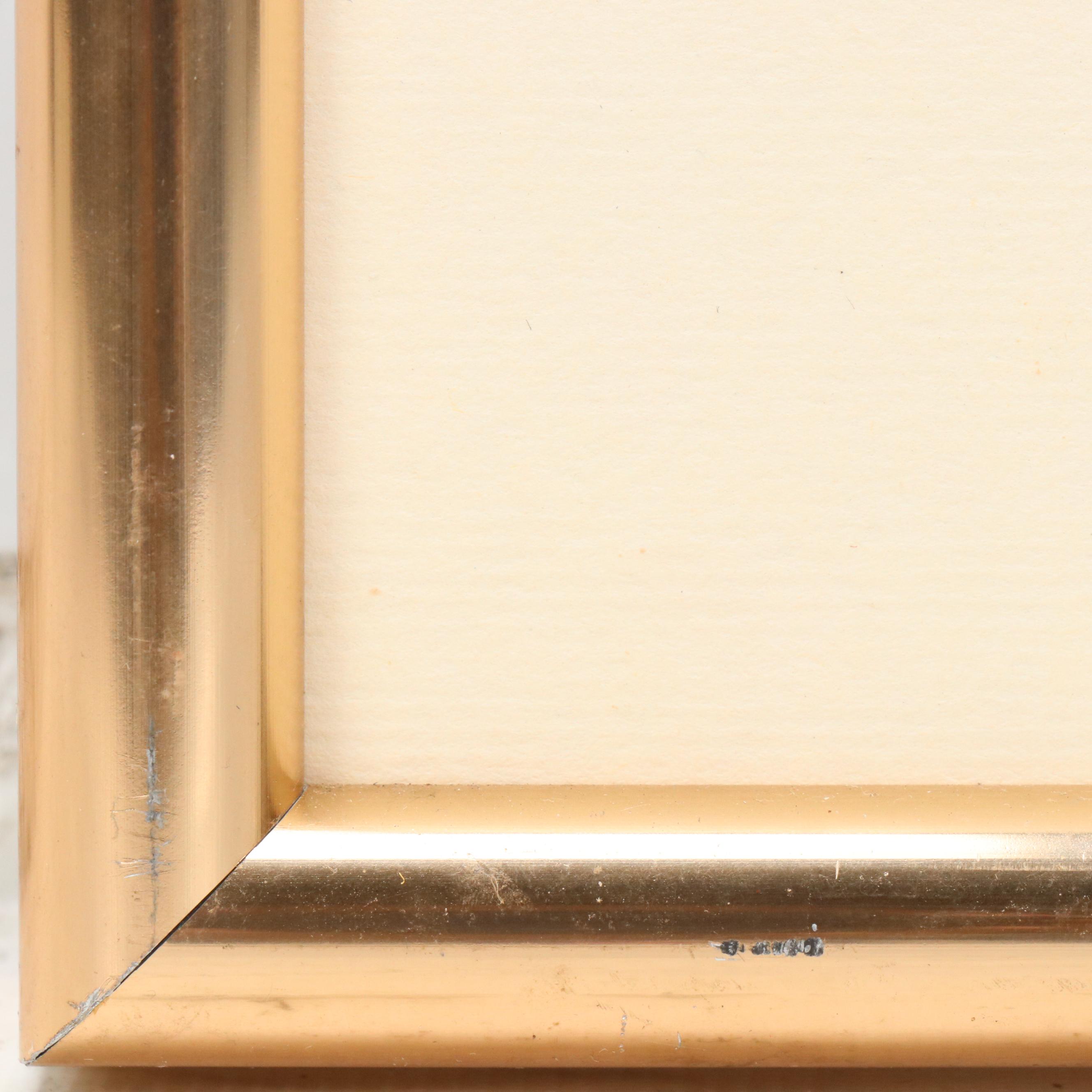 Guillaume Azoulay Equine Sepia Etching "Monsieur Hamilton"